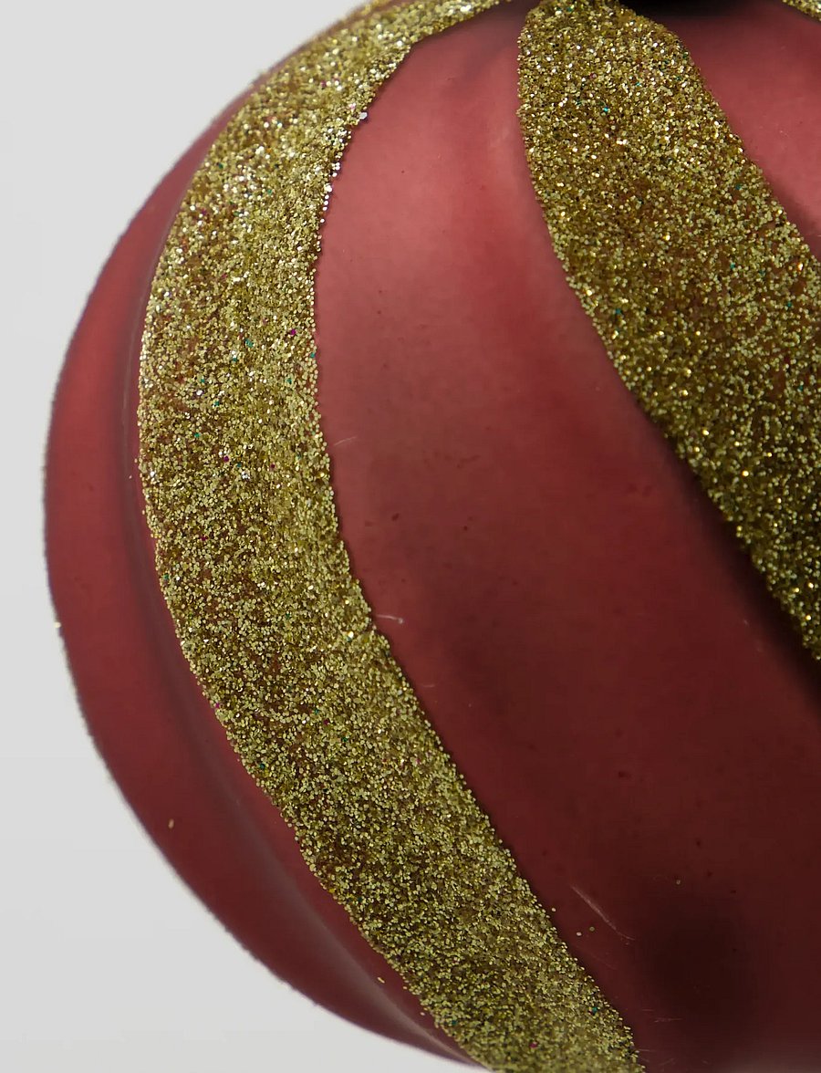 house doctor - Christmas ornament, HDSwirl, Dusty red - weihnachtskugeln - pink - 2