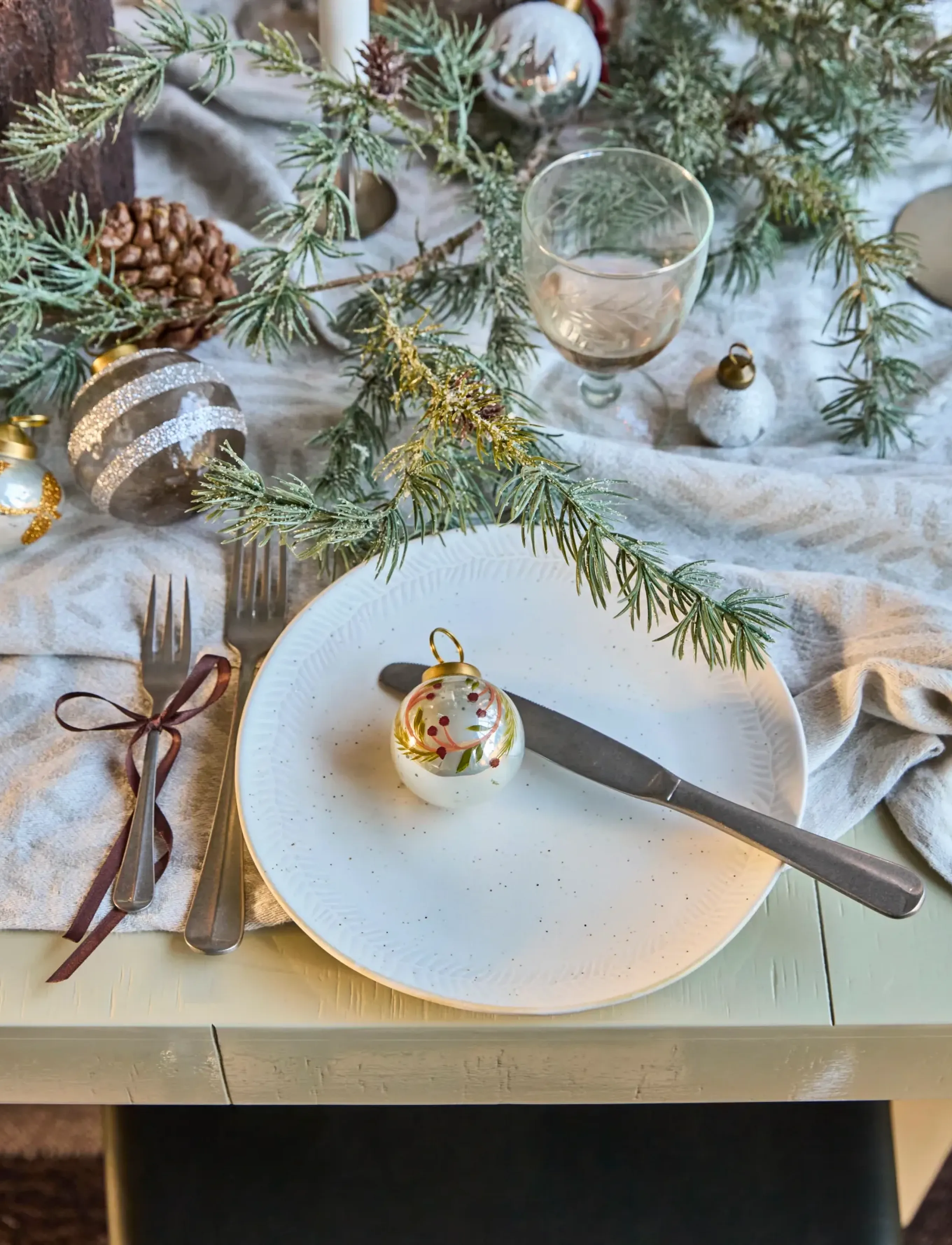 house doctor - Lunch plate, HDServe, Off-white - juleservice - beige - 0