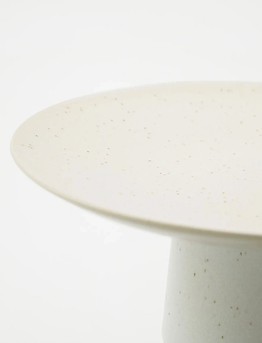 house doctor - Cake dish, HDServe, Off-white - vaagnad ja roogade serveerimisalused - beige - 2
