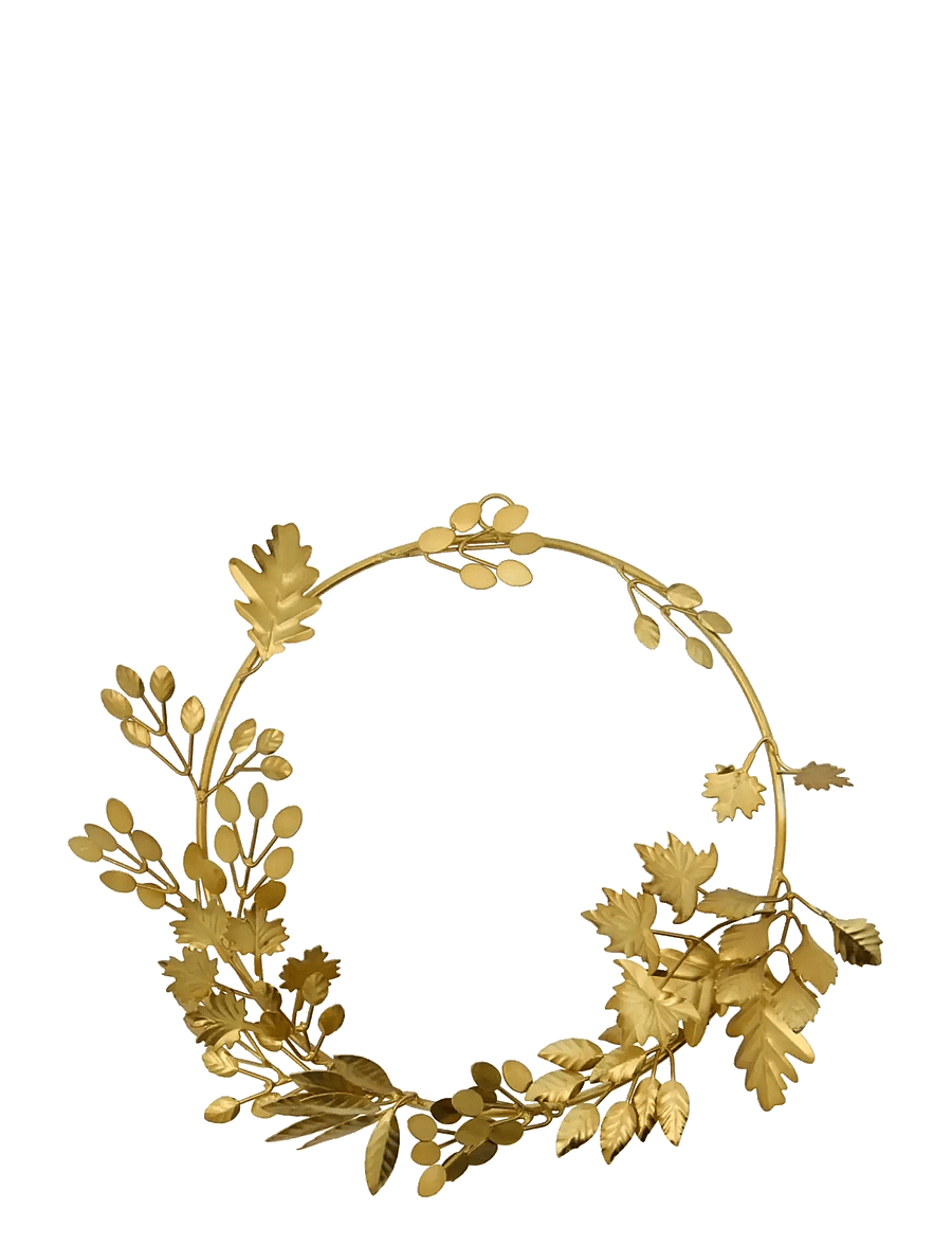 house doctor - Wreath, HDMix, Antique gold - gold - 1