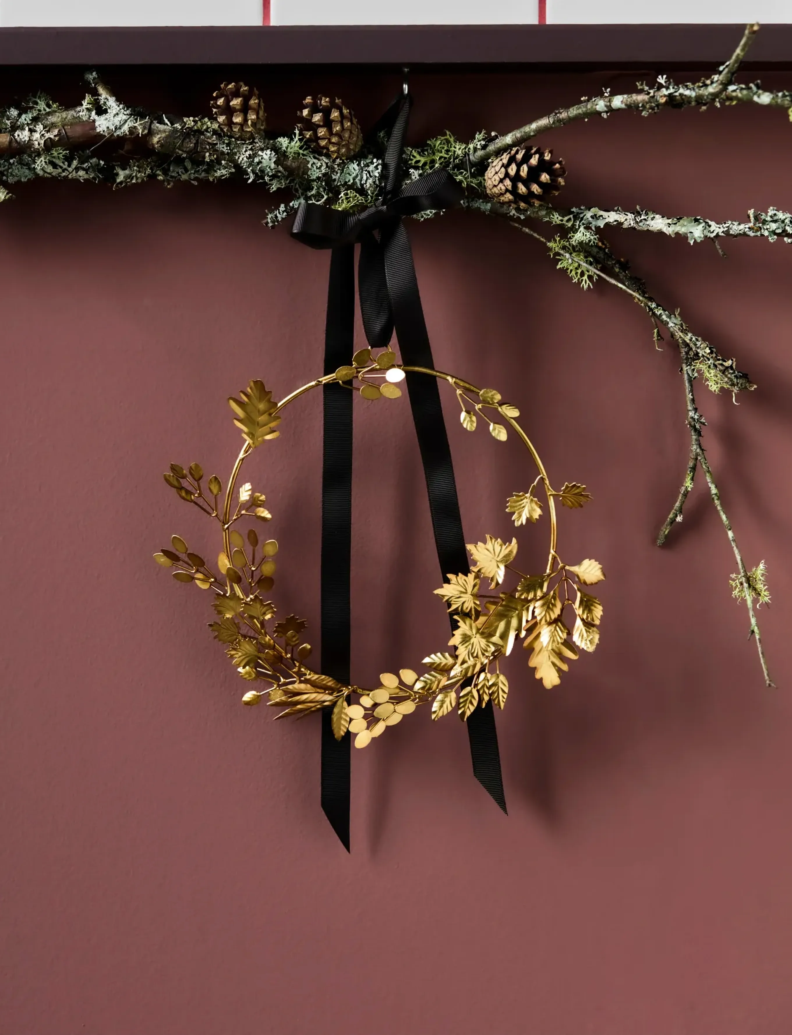 house doctor - Wreath, HDMix, Antique gold - gold - 0
