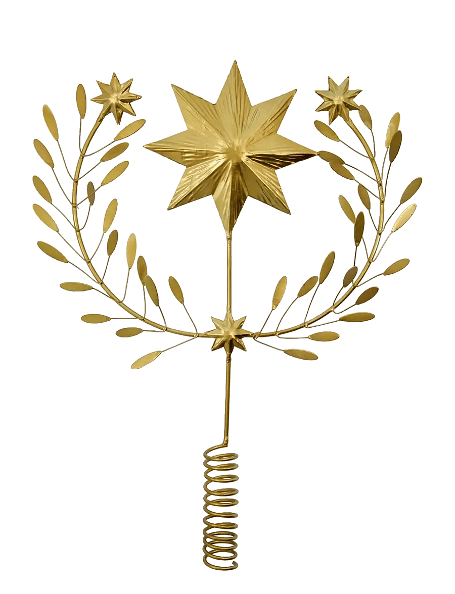house doctor - Top star, HDClip, Golden - weihnachtskugeln - gold - 1