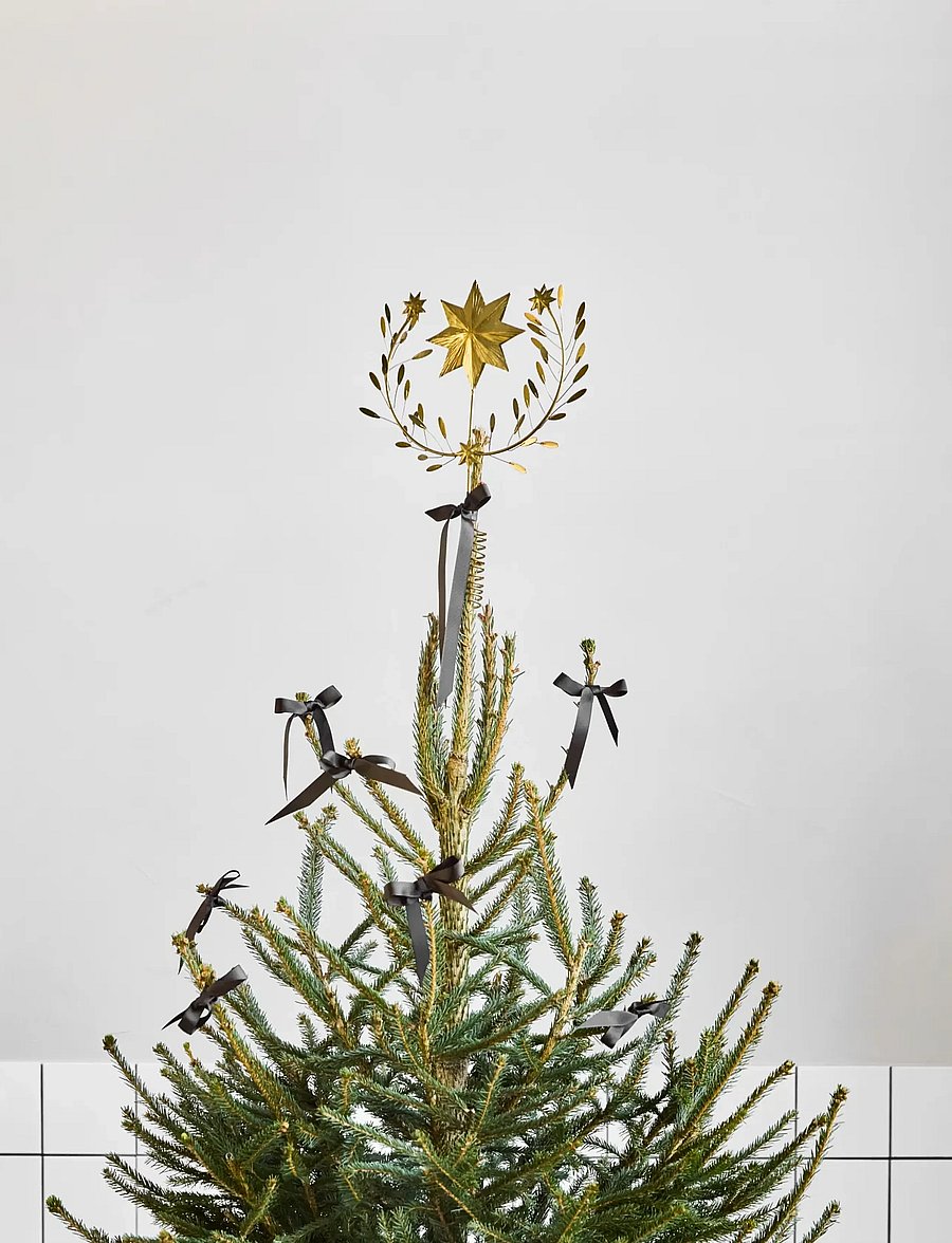 house doctor - Top star, HDClip, Golden - weihnachtskugeln - gold - 0