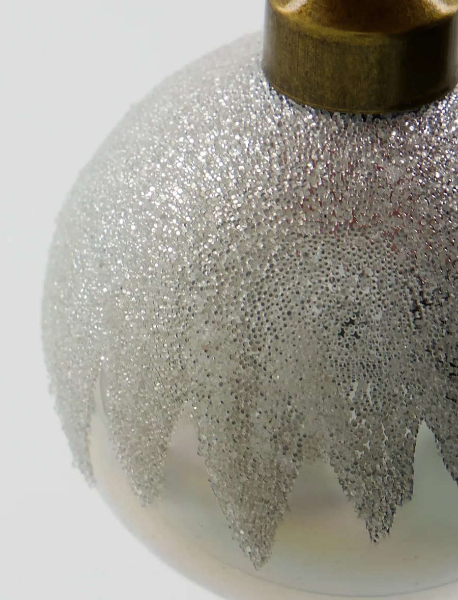 house doctor - Christmas ornament, HDBano, Silver - weihnachtskugeln - silver - 2