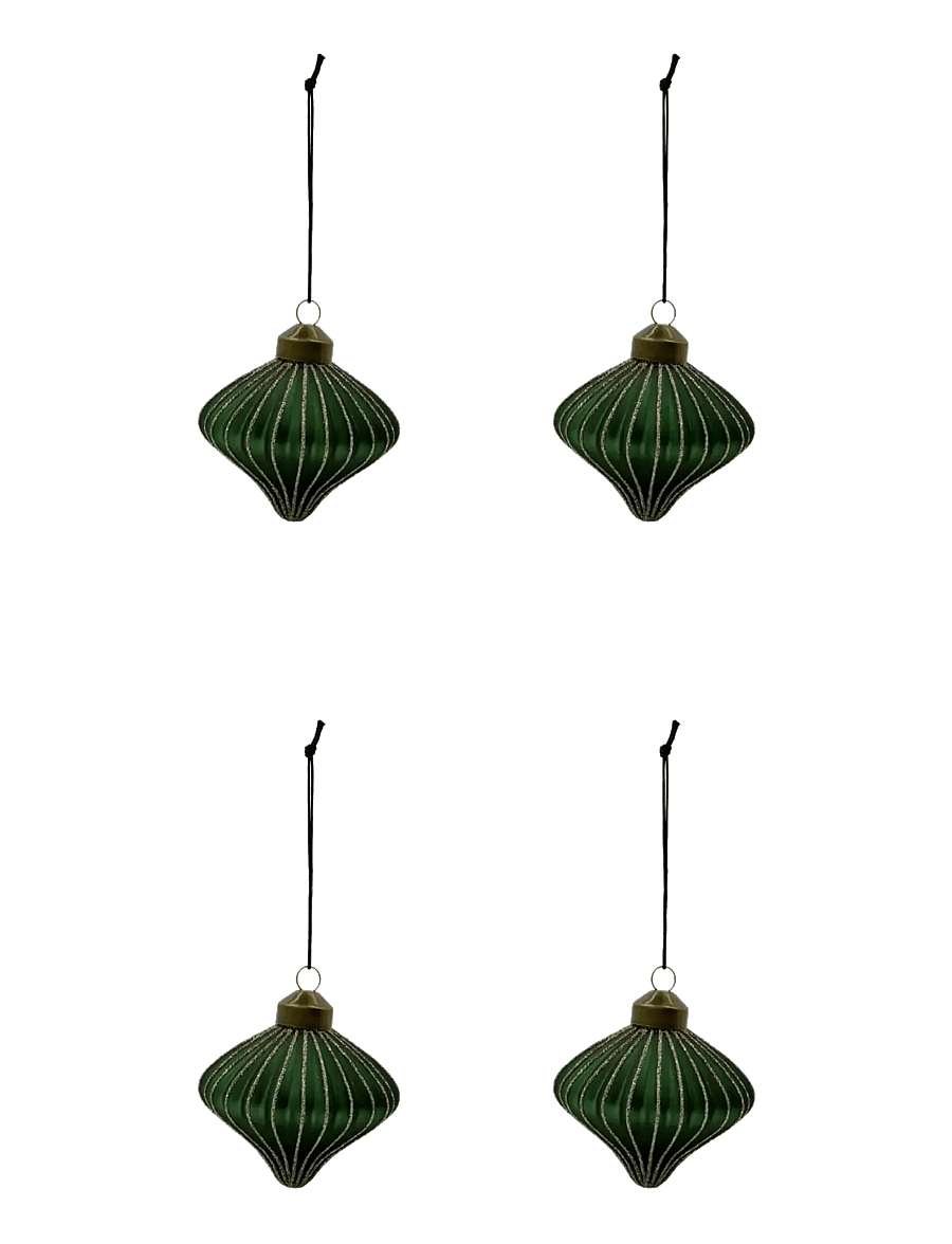 house doctor - Christmas ornament, HDSpin, Green - weihnachtskugeln - green - 1