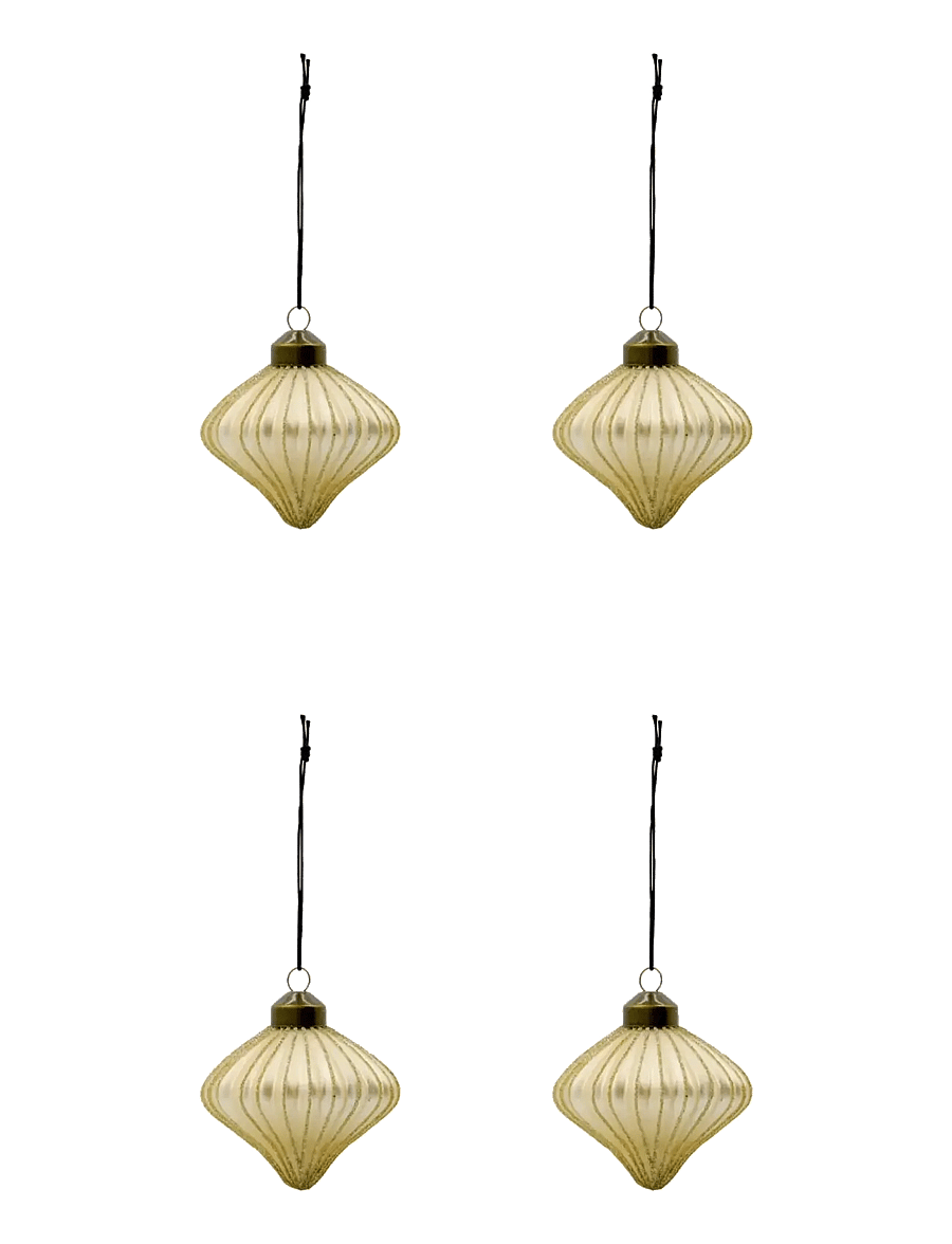 house doctor - Christmas ornament, HDSpin, Champag - weihnachtskugeln - gold - 1