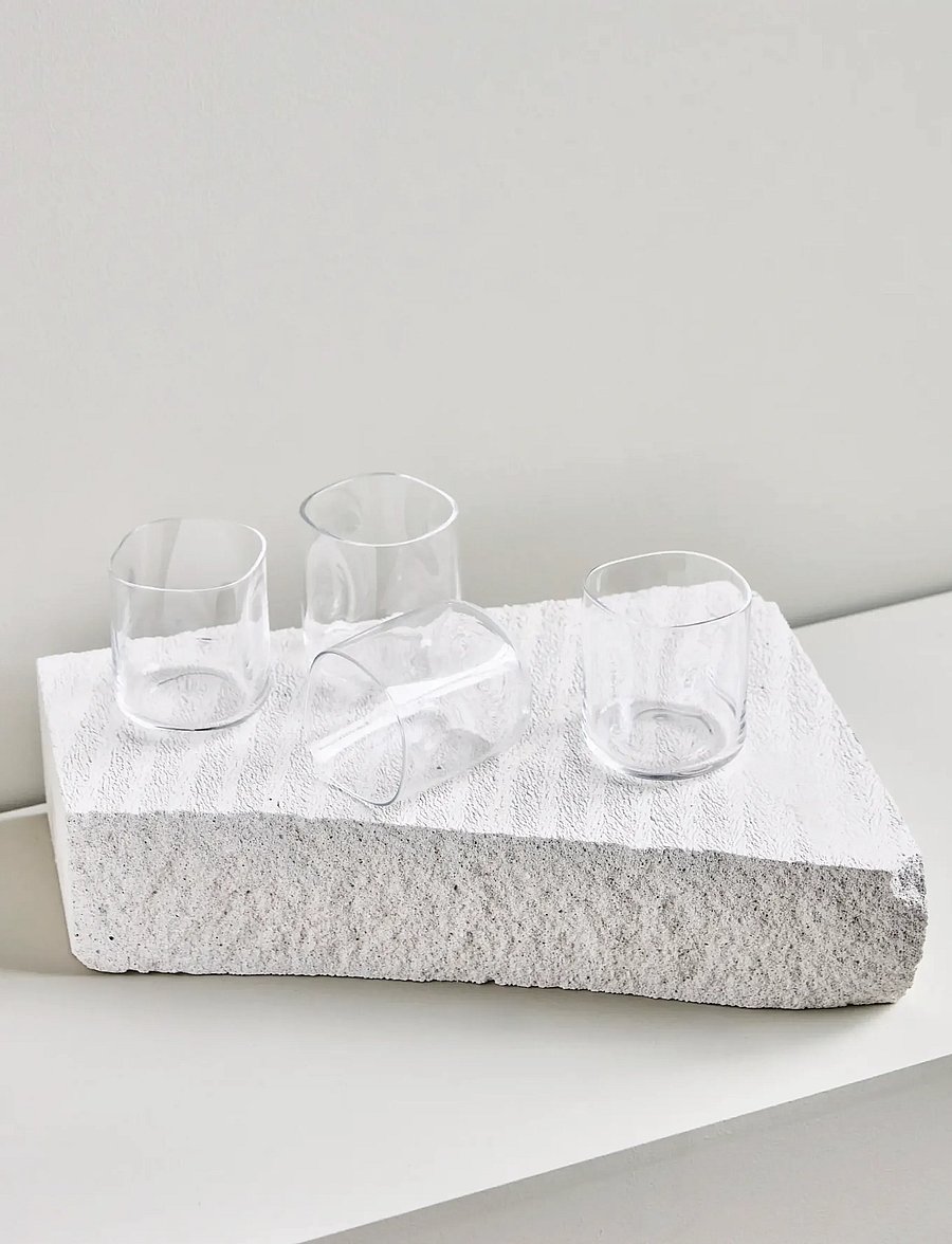 house doctor - Drinking glass, HDSand, Clear - die niedrigsten preise - clear - 1