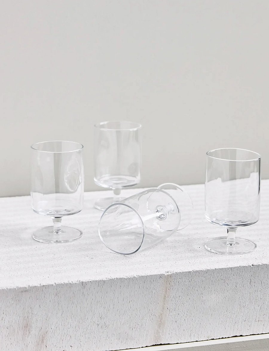 house doctor - Wine glass, HDSand, Clear - rotweingläser - clear - 0