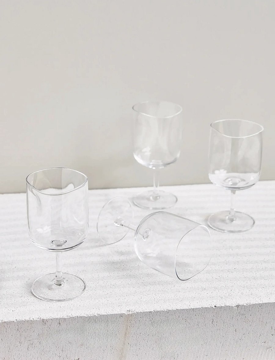 house doctor - Wine glass, HDSand, Clear - weißweingläser - clear - 0