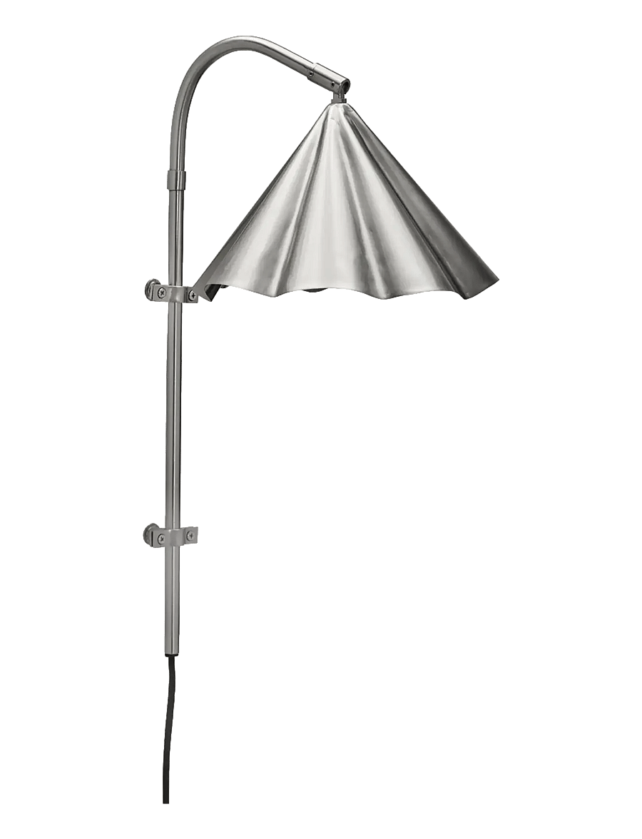 house doctor - Wall lamp, HDFlola, Brushed silver - wandleuchten - brushed silver finish - 1