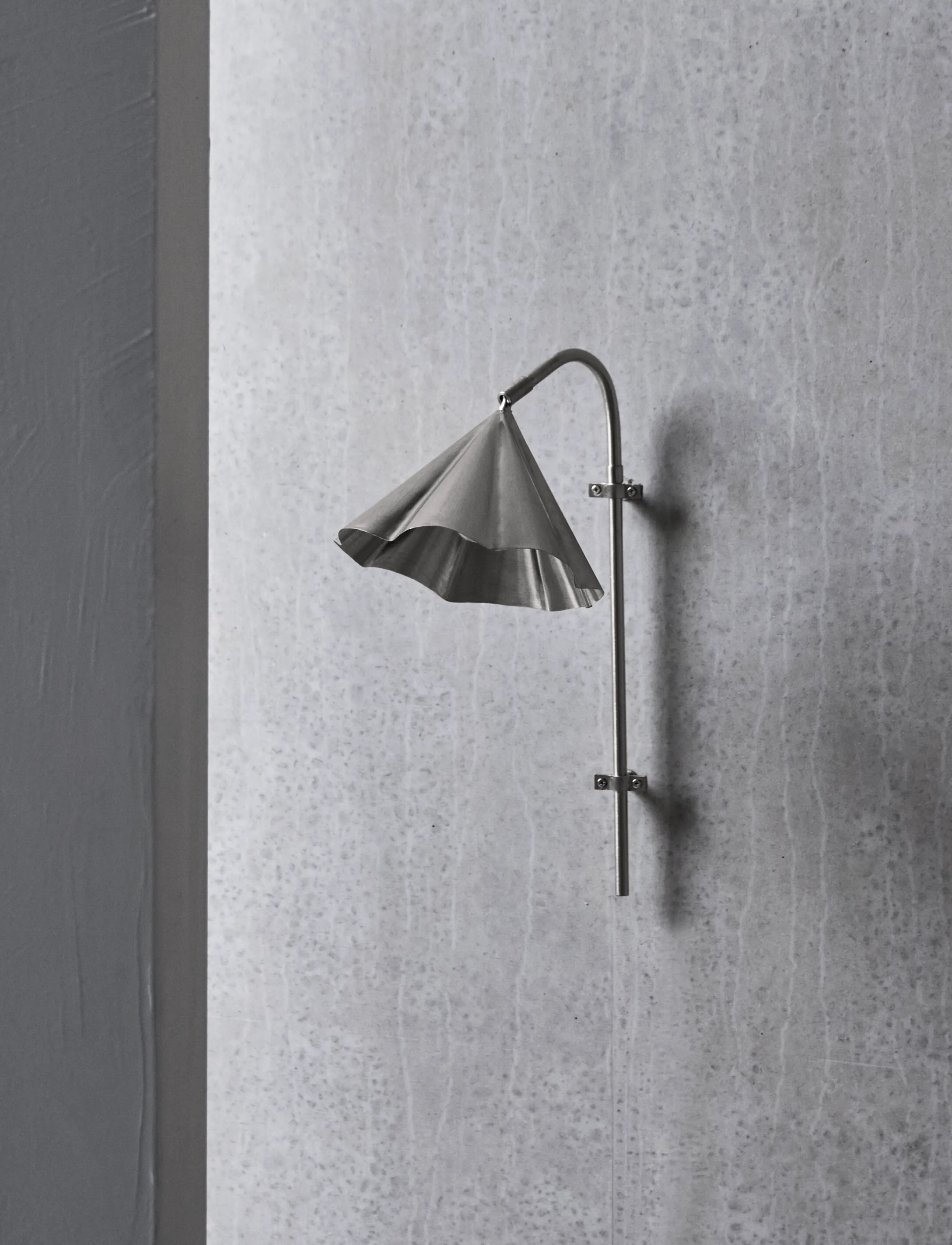 house doctor - Wall lamp, HDFlola, Brushed silver - seinävalaisimet - brushed silver finish - 0