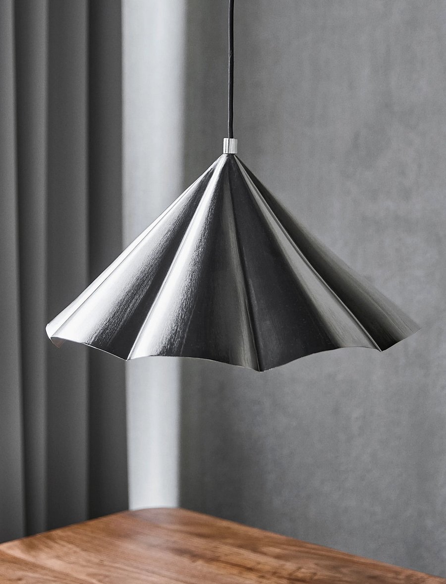 house doctor - Lamp, HDFlola, Brushed silver finis - pendellampen - brushed silver finish - 0
