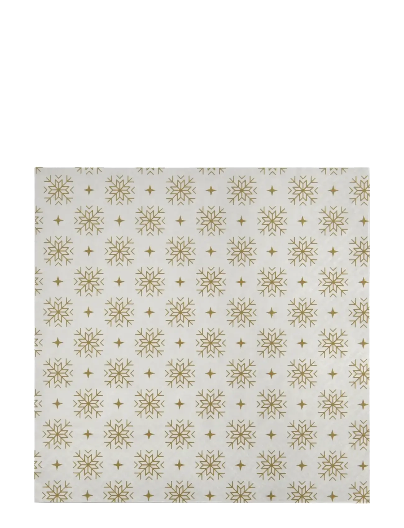 house doctor Napkins, Hdsnowflakes, White, Gold - Gold - ONE SIZE