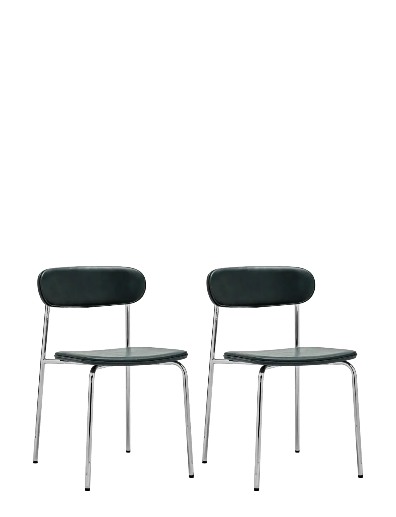 house doctor Chair, HDPova, Crome;Dark green - Möbel - CROME, DARK GREEN / green