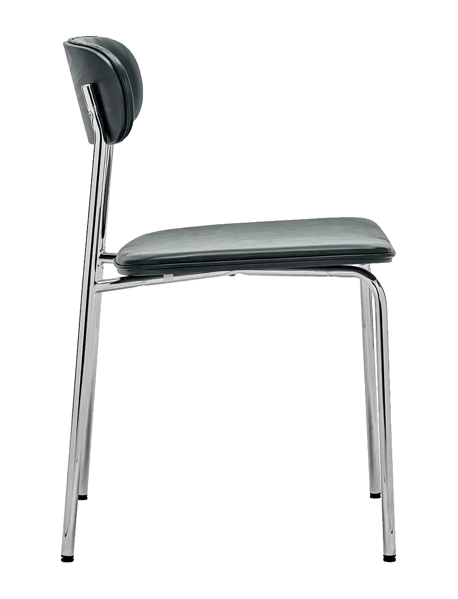 house doctor - Chair, HDPova, Chrome, Dark green - toolid - crome, dark green - 4