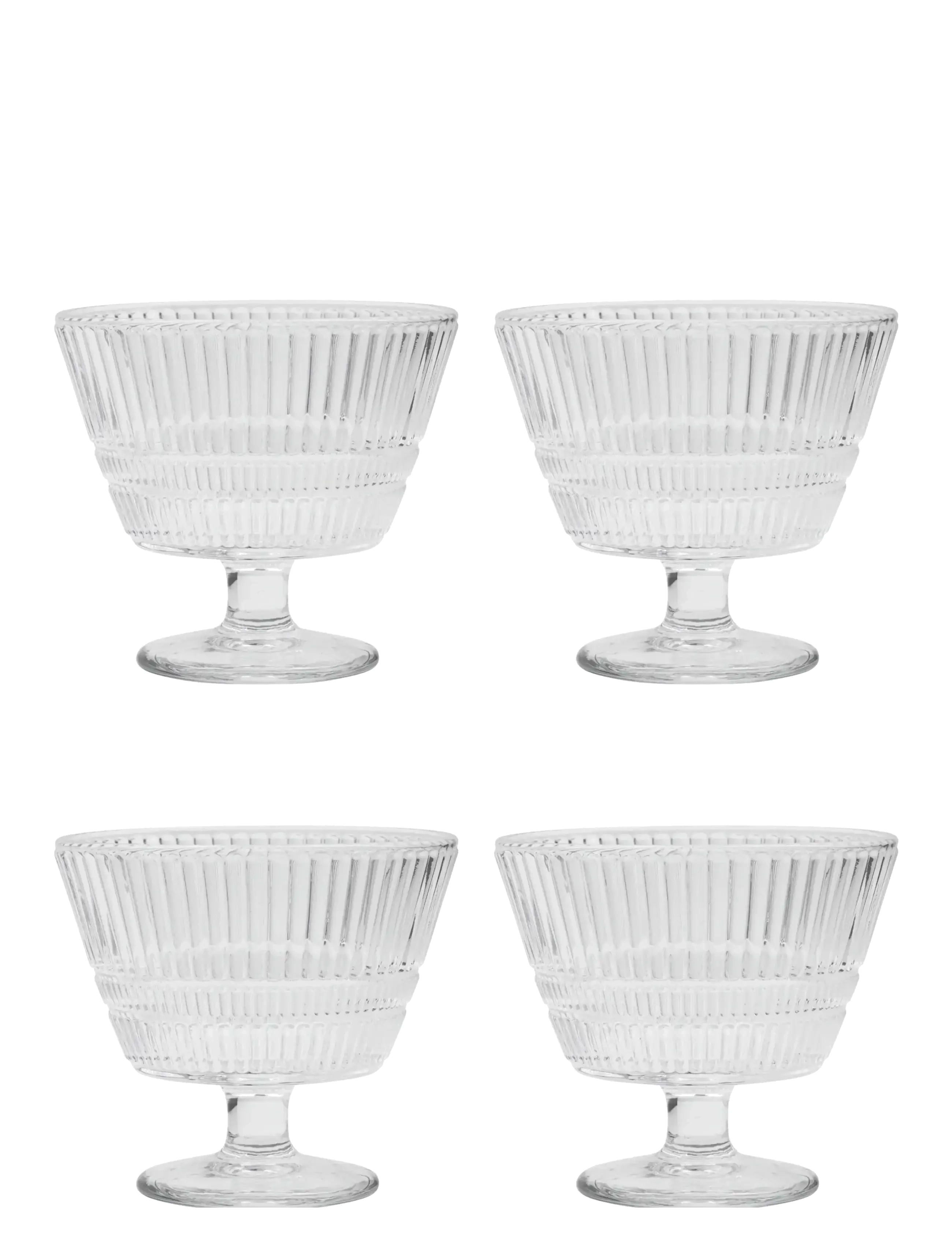 HOUSE DOCTOR Dessert Bowl, Hdslots, Clear CLEAR - One Size - Unisex
