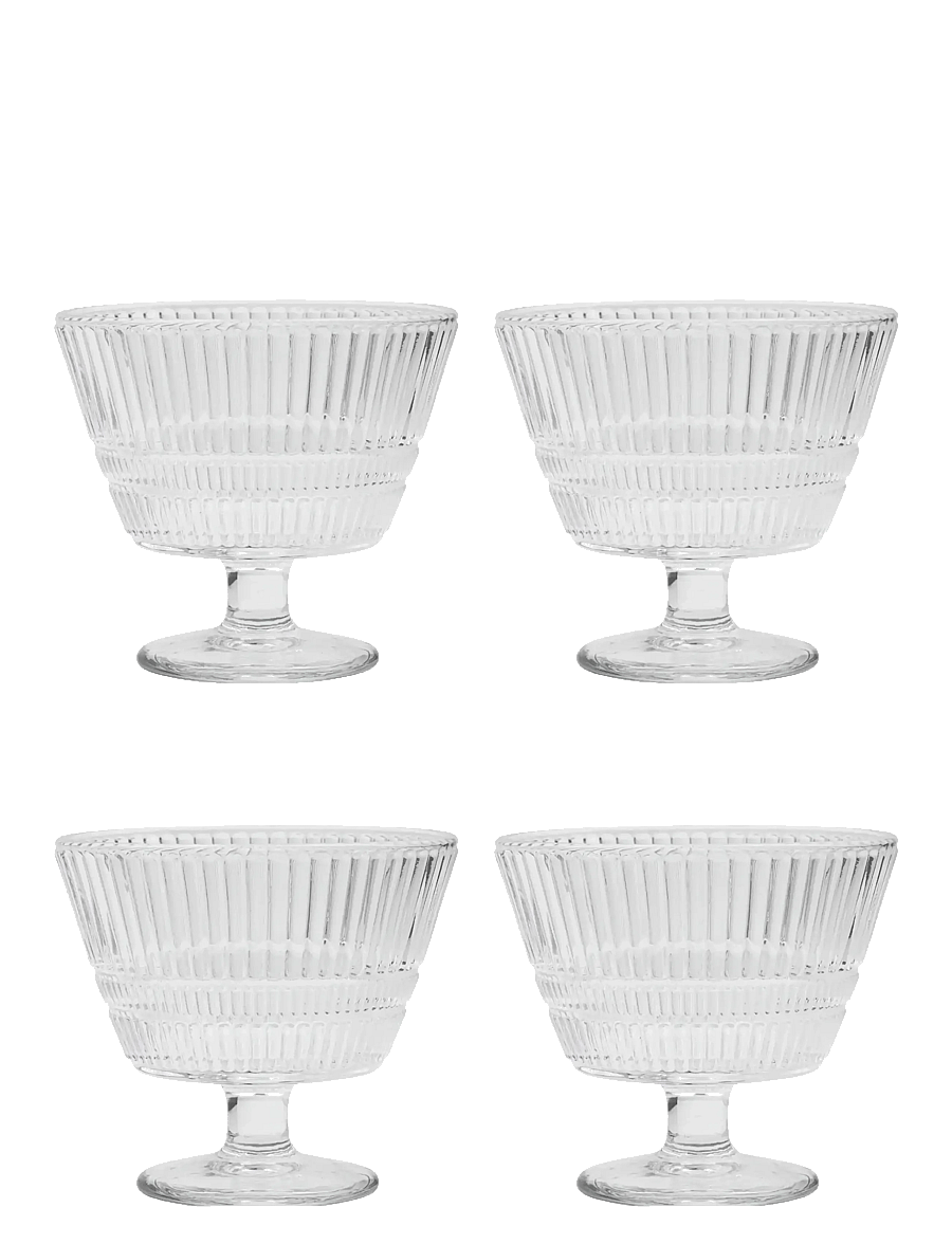 house doctor - Dessert bowl, HDSlots, Clear - servierschalen - clear - 1