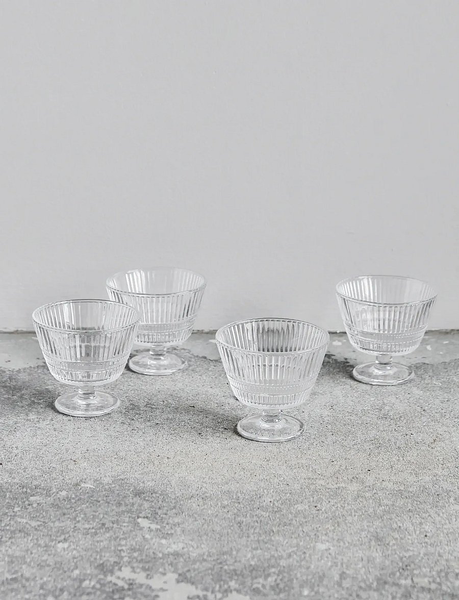 house doctor - Dessert bowl, HDSlots, Clear - servierschalen - clear - 0