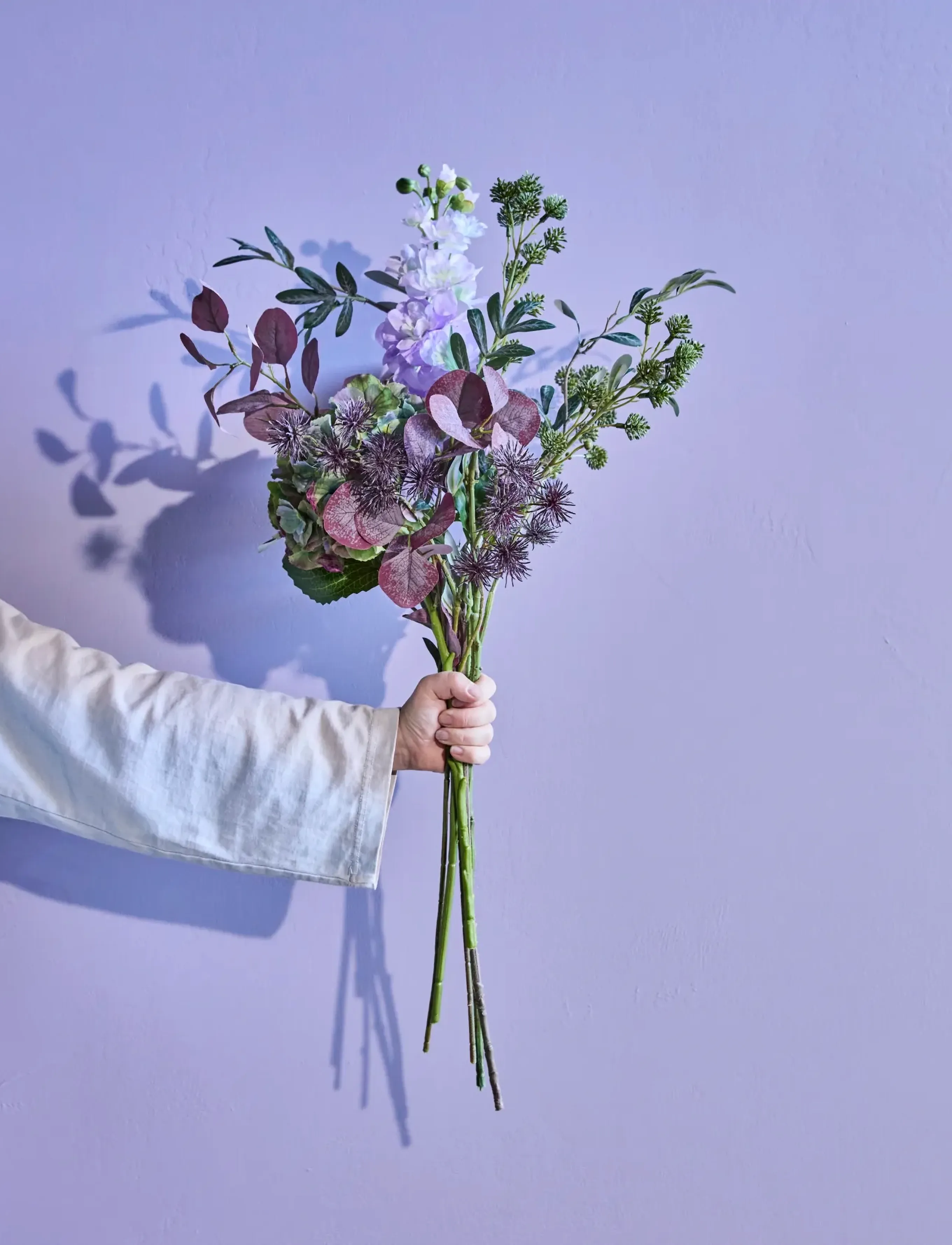 house doctor Artificial Bouquet, Hdcalm Purple,, 45X 76 cm, Decoration, Mehrfarbig/gemustert - Dried & Fake Flowers, Homeware
