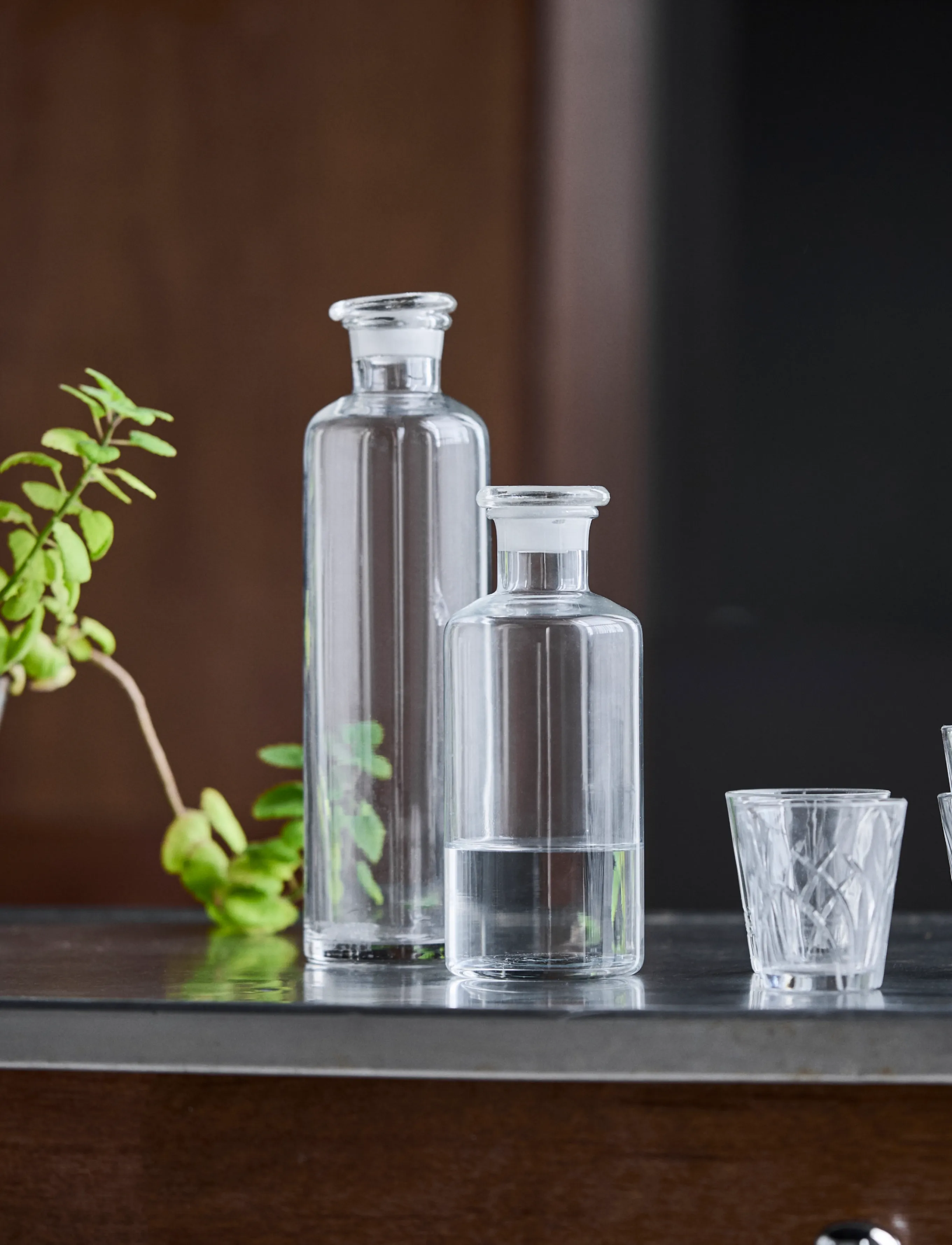 house doctor - Bottle, HDFarma, Clear - køkkenkrukker - clear - 0