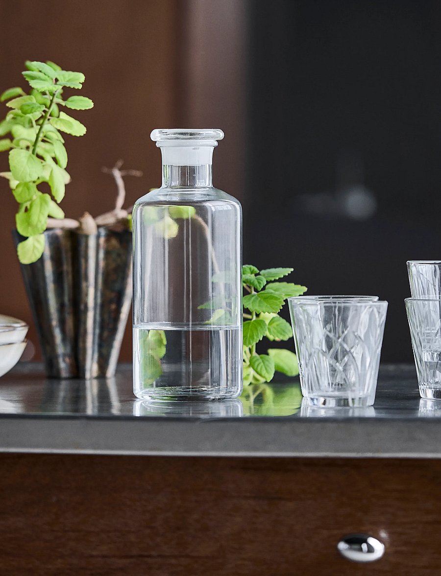house doctor - Bottle, HDFarma, Clear - säilituspurgid - clear - 3