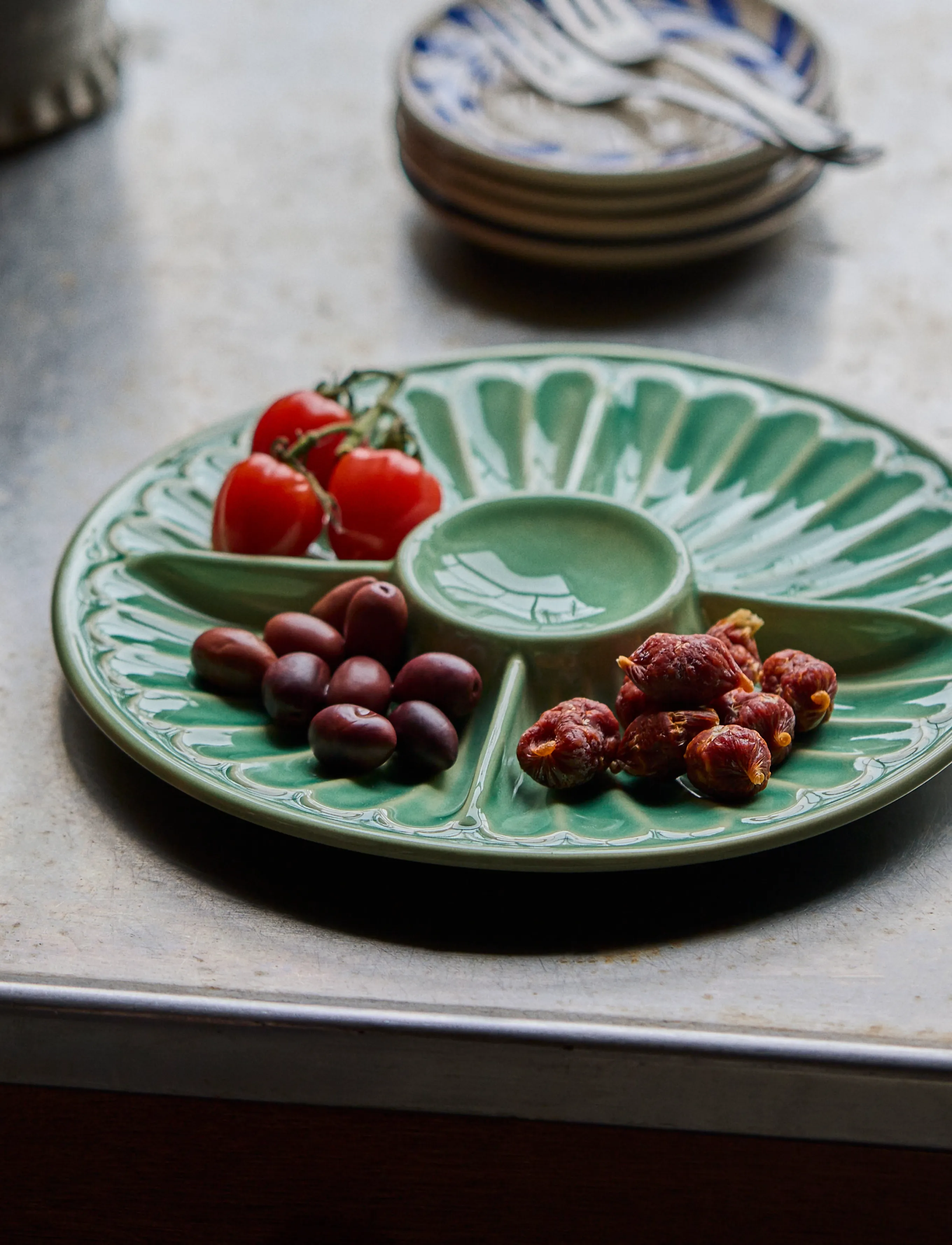 house doctor - Serving dish, HDDiva, Green - tapas alused ja komplektid - green - 0