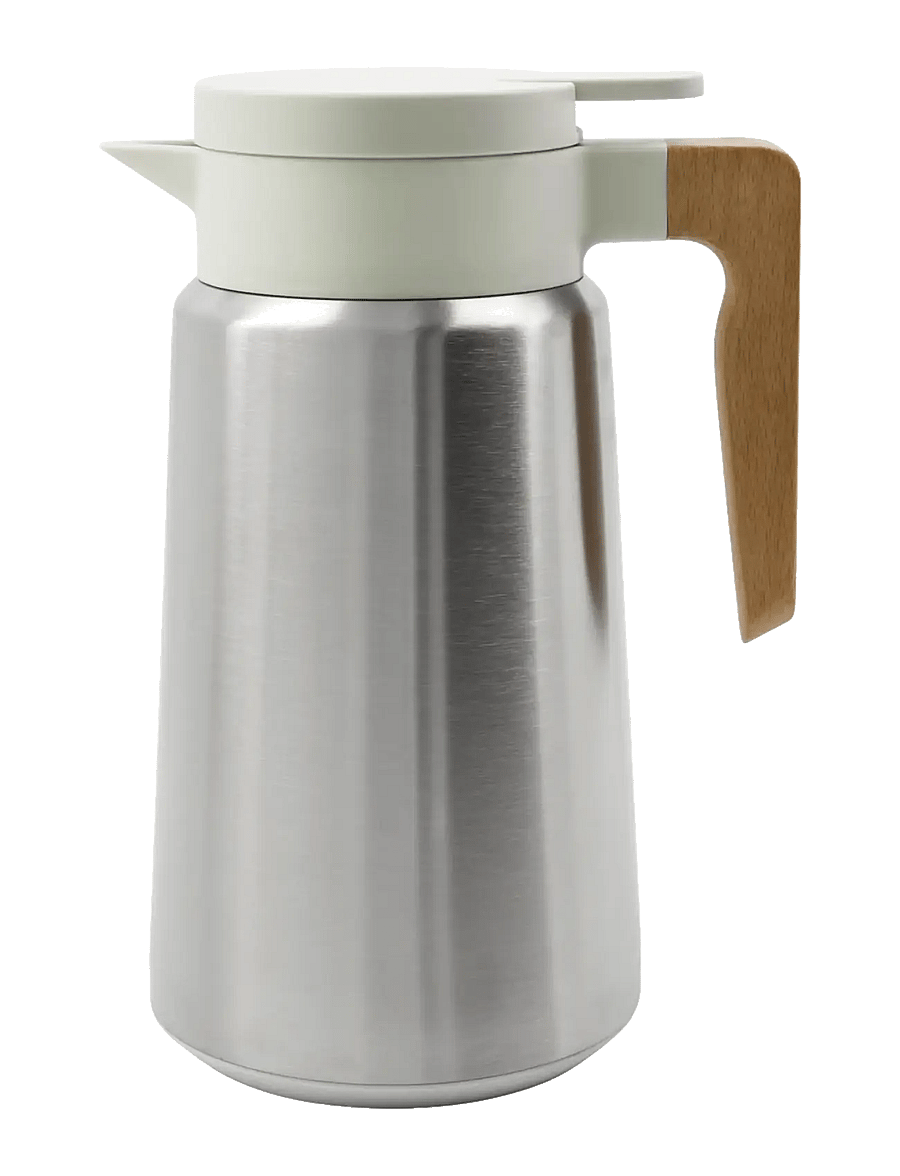 house doctor - Thermos, HDCole, Silver, Off-white - termopudelid - silver - 1