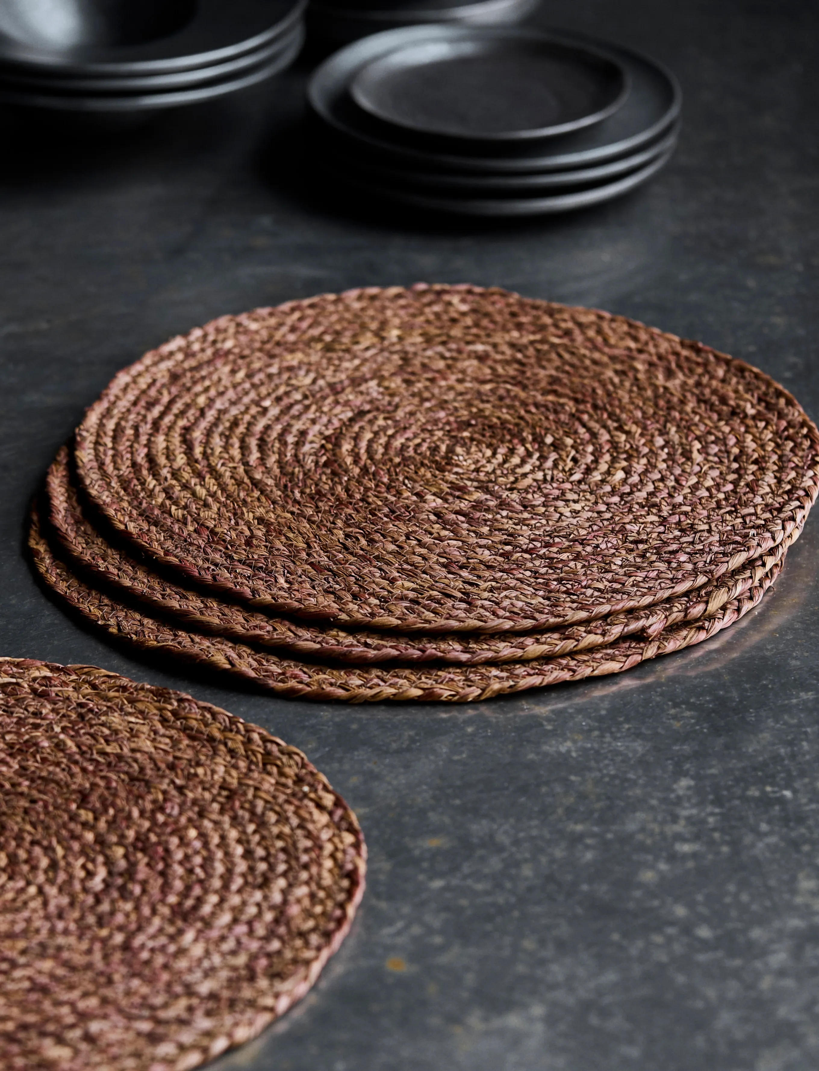 house doctor - Placemat, HDCircle, Rose taupe - platzdeckchen - rose taupe - 0