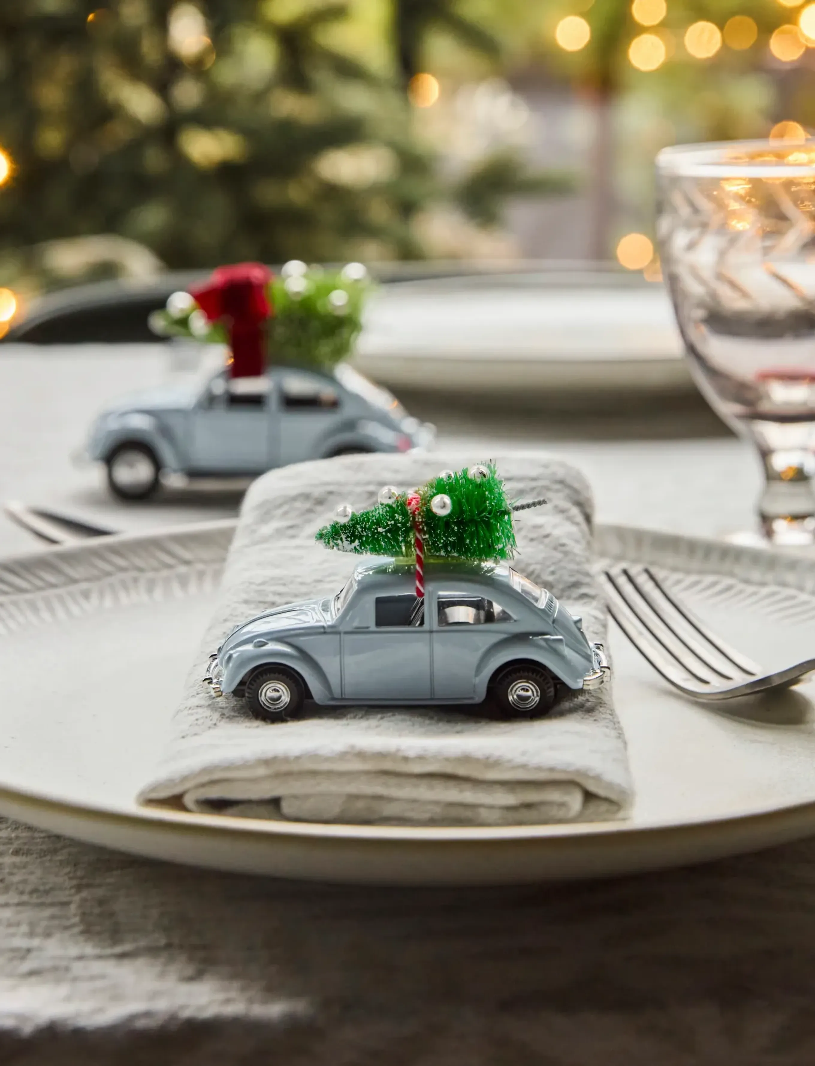 house doctor - Decoration, HDMini Xmas car, Light - blue - 0