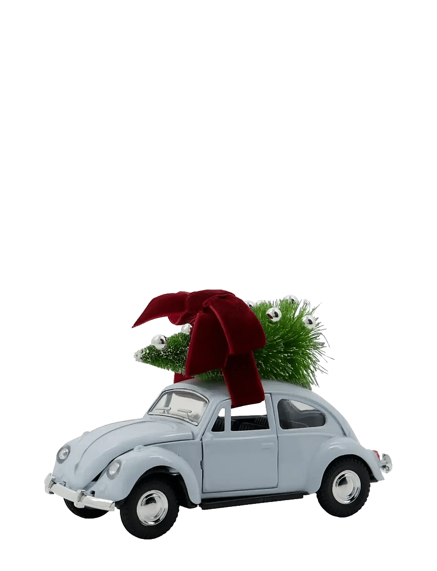 house doctor - Decoration, HDXmas car, Light blue - weihnachtsdekoration - blue - 1