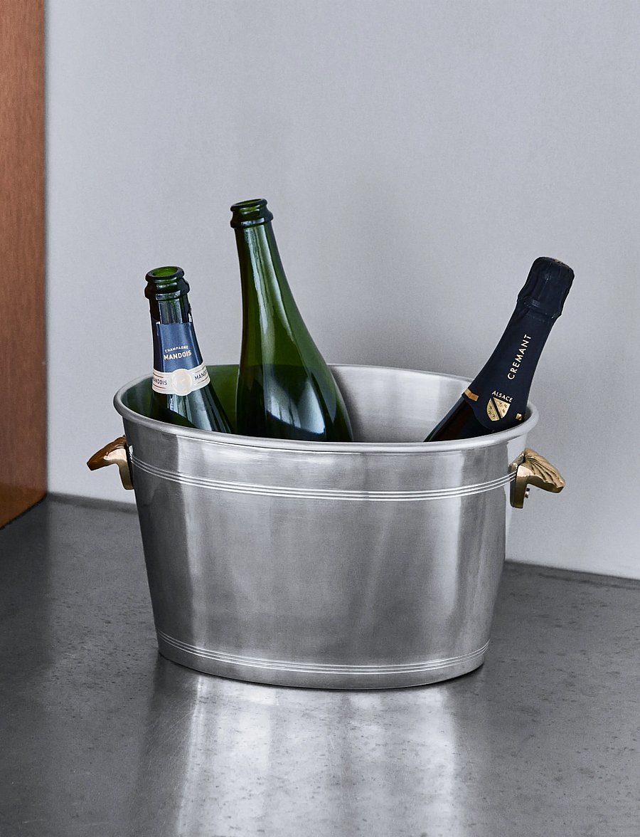 house doctor - Wine cooler, HDVind, Antique silver - butelių aušintuvai - antique silver finish - 2