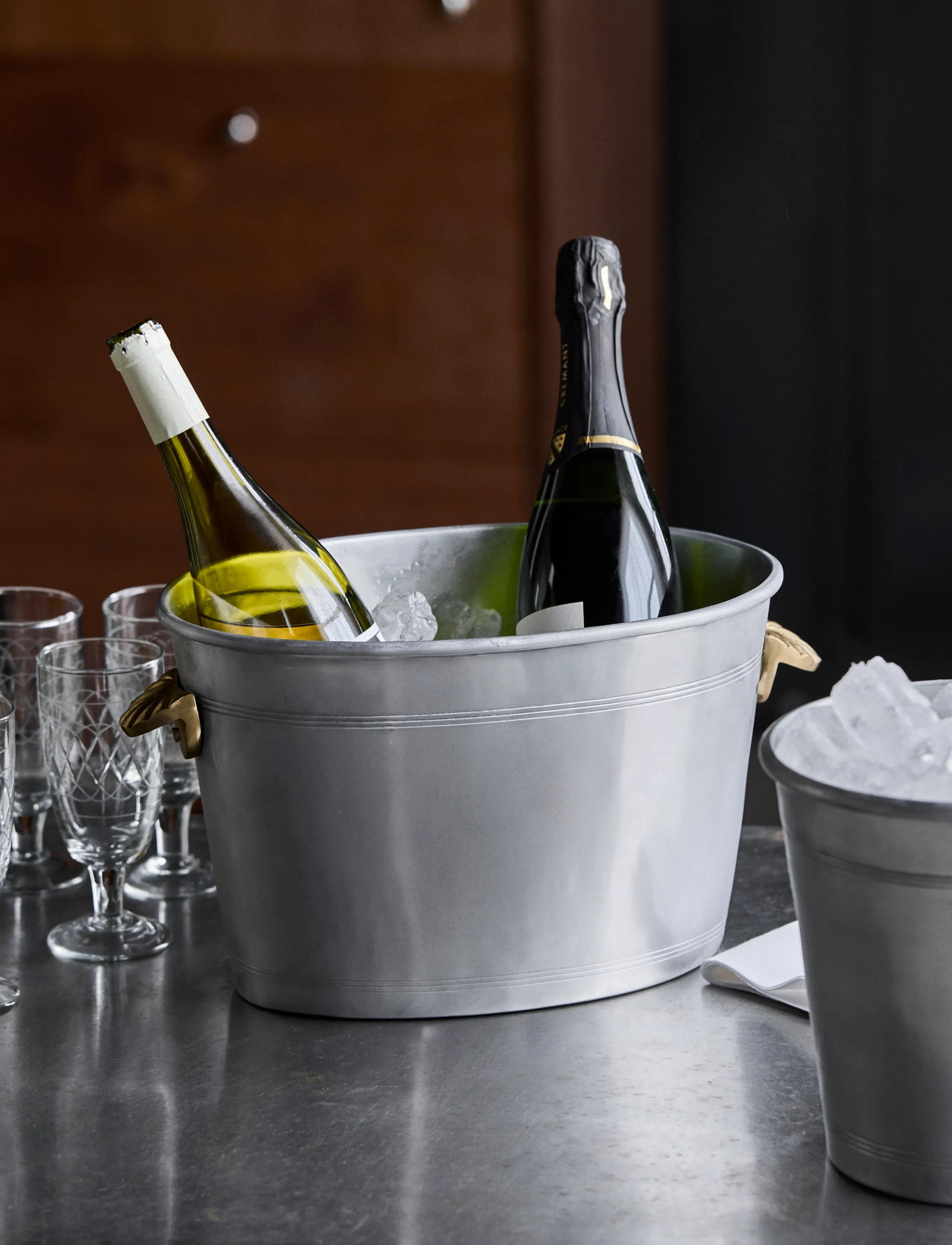 house doctor - Wine cooler, HDVind, Antique silver - flaskkylare - antique silver finish - 1