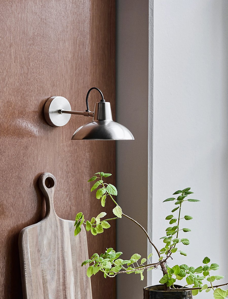 house doctor - Wall lamp, HDDesk, Brushed silver f - wandleuchten - brushed silver finish - 0