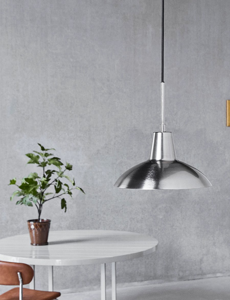 house doctor - Lamp, HDDesk, Brushed silver finish - pendellampen - brushed silver finish - 0