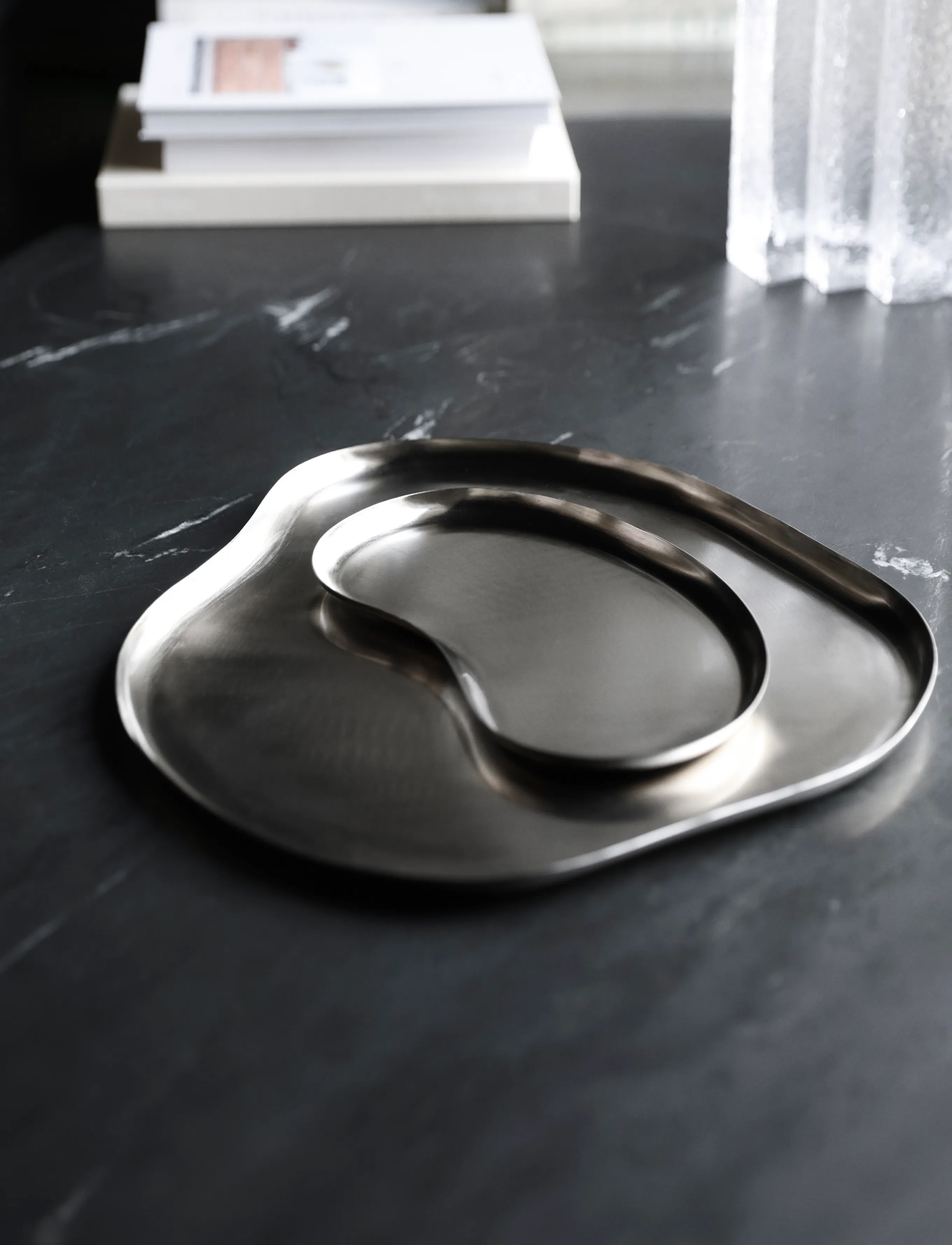 house doctor - Tray, HDOsea, Silver finish - dekorative platter & skåle - silver finish - 2