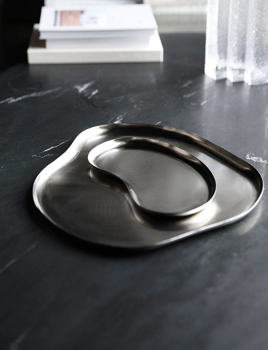 house doctor - Tray, HDOsea, Silver finish - dekoratiivsed vaagnad - silver finish - 2