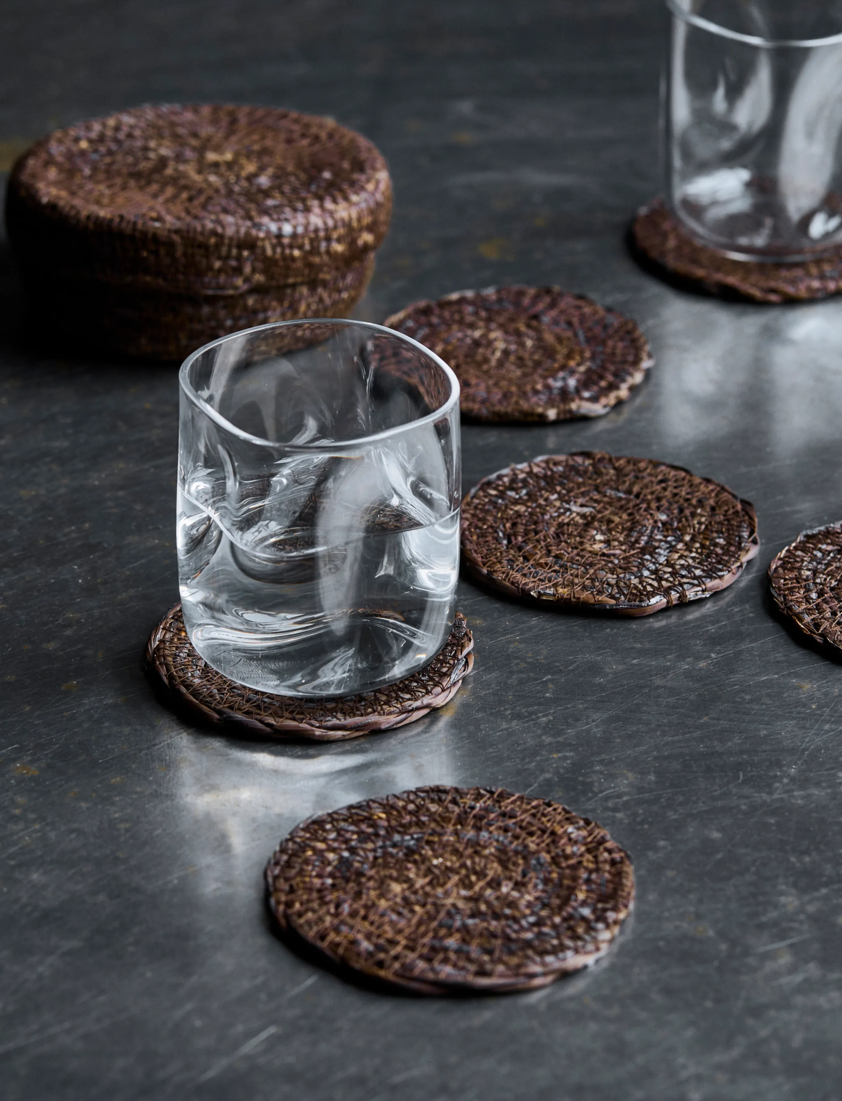 house doctor - Placemat, HDCoaster, Chocolate - glasuntersetzer - chocolate - 0