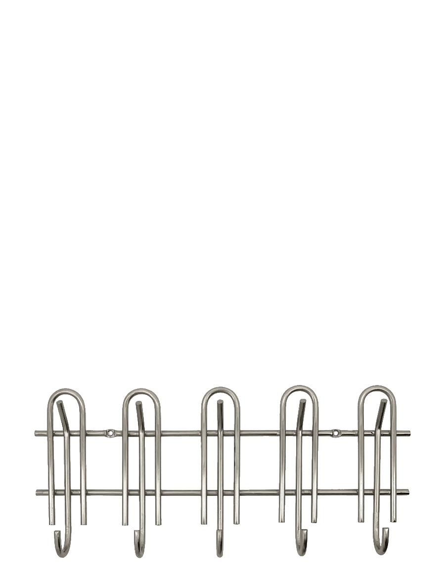 house doctor - Rack, HDCleo, Silver finish - drēbju āķi - silver finish - 1