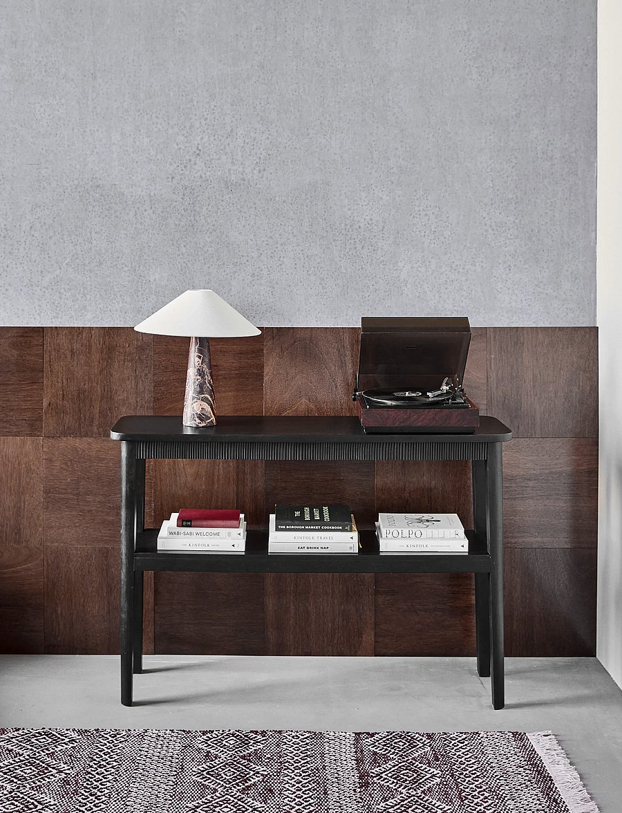 house doctor - Console table, HDBalance, Black - rašomieji stalai - black - 0