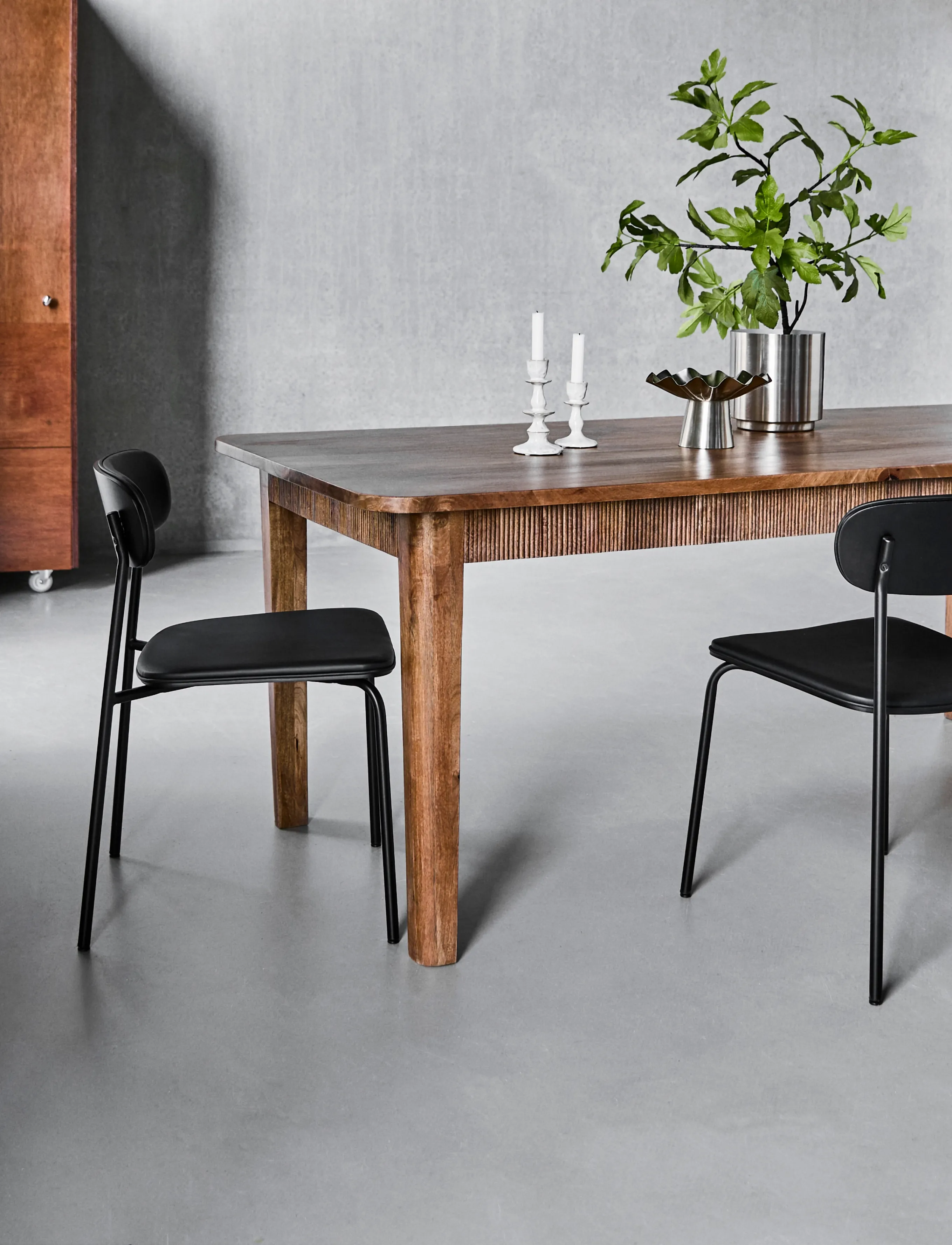 house doctor - Dining table, HDBalance, Antique br - spiseborde - antique brown - 0