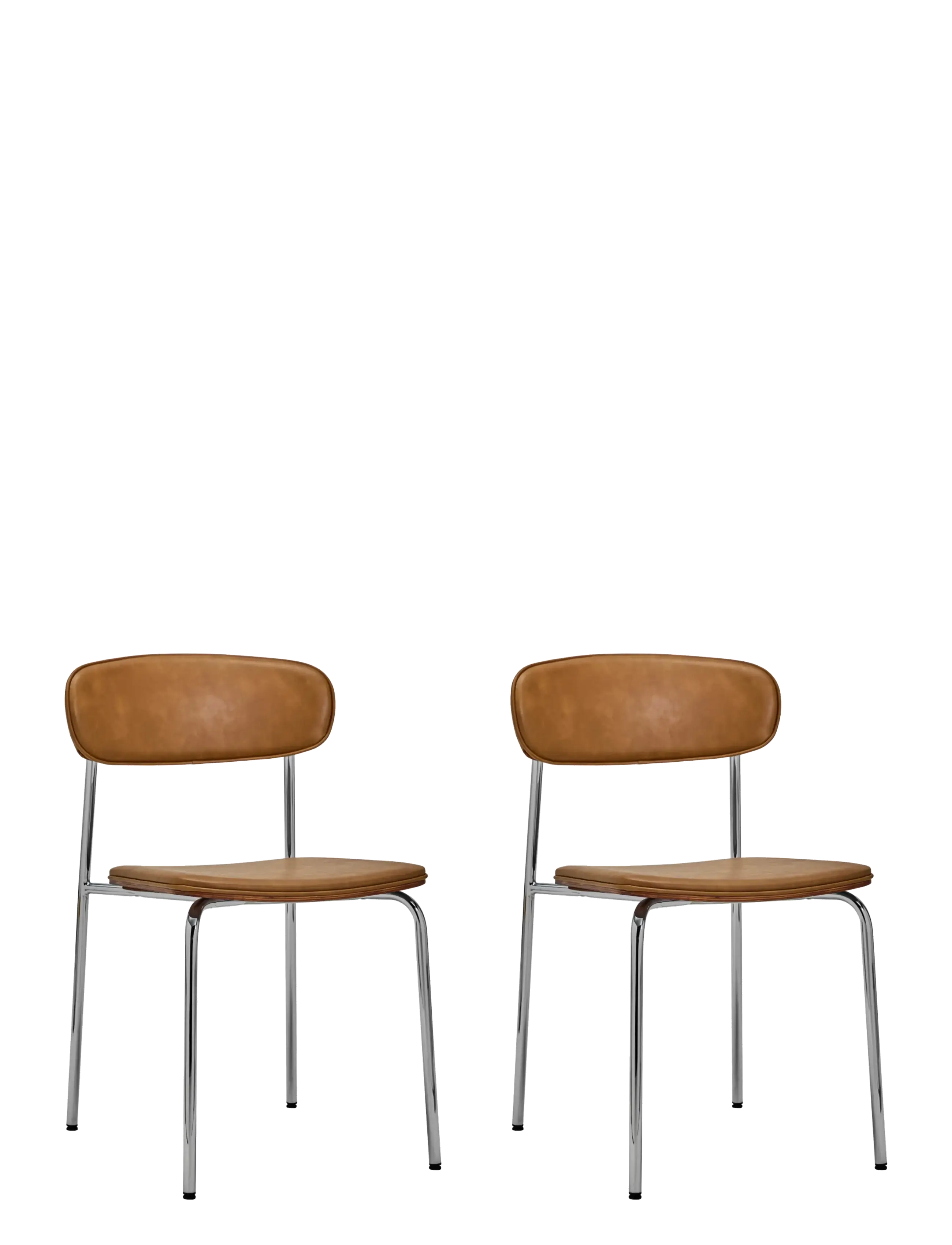 house doctor Chair, HDPova, Cognac, Chrome - Vis alt - COGNAC / brown
