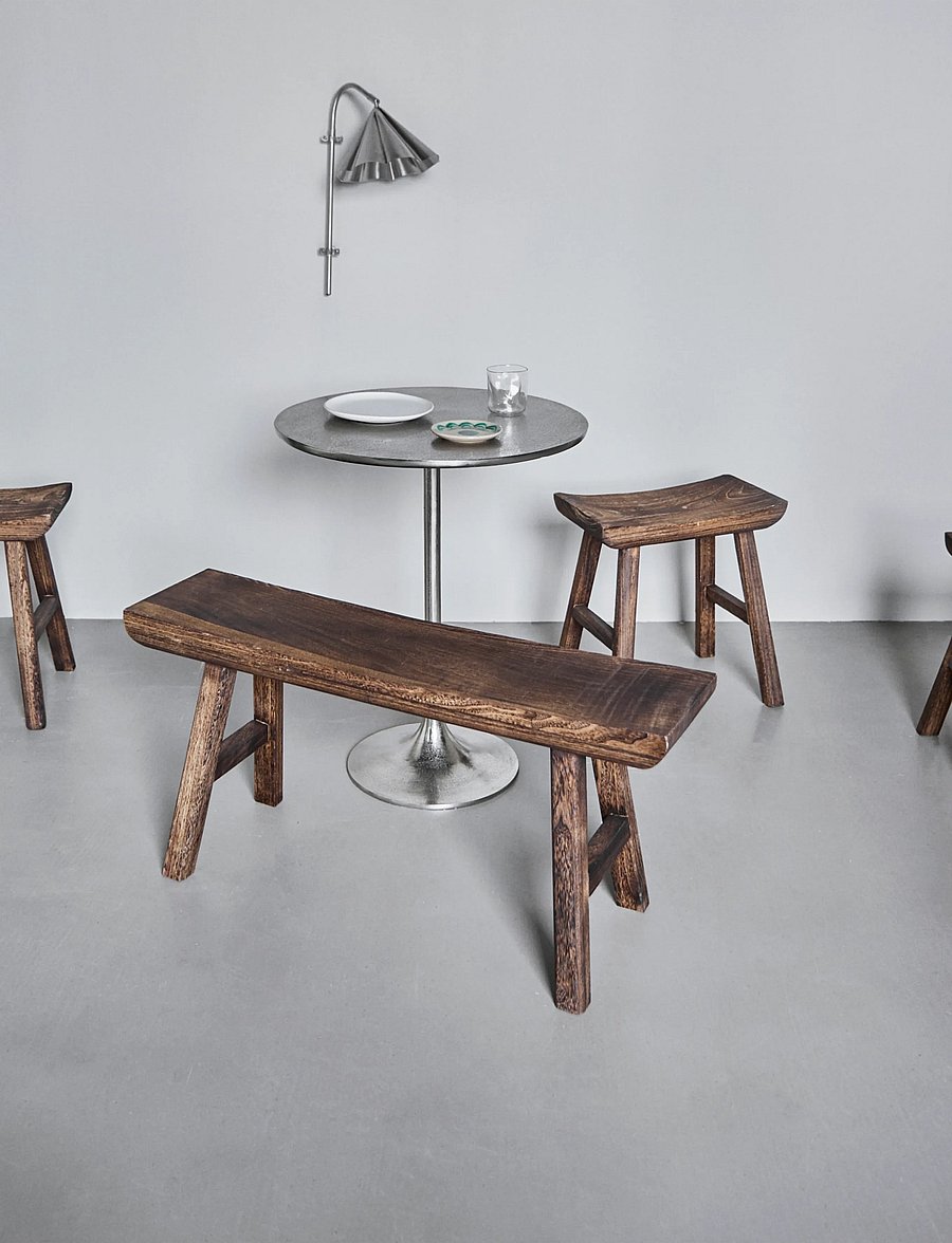house doctor - Bench, HDLane, Brown - taburetes un soli - brown - 0