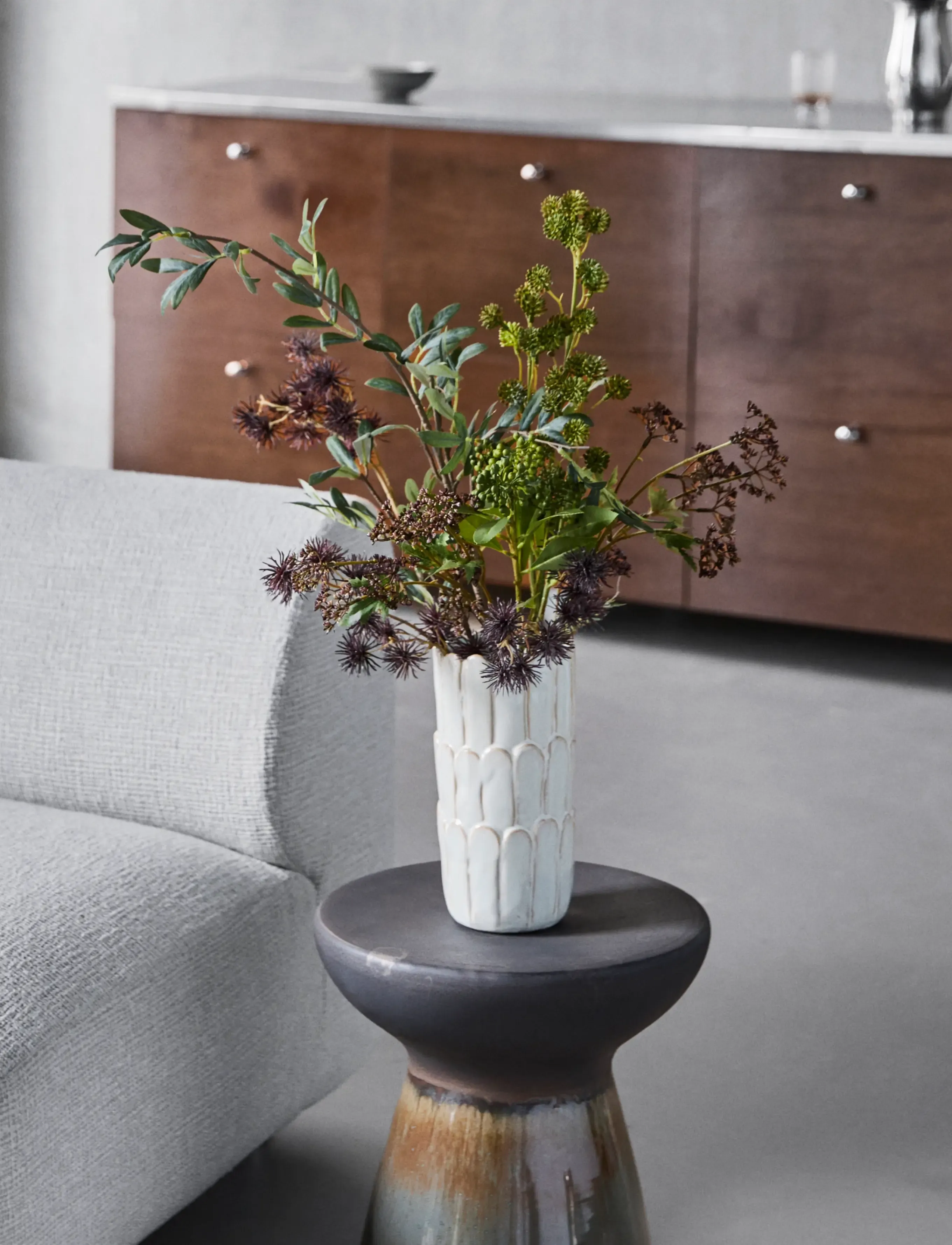 house doctor - Vase, HDEzra, Off-white - off-white - 0