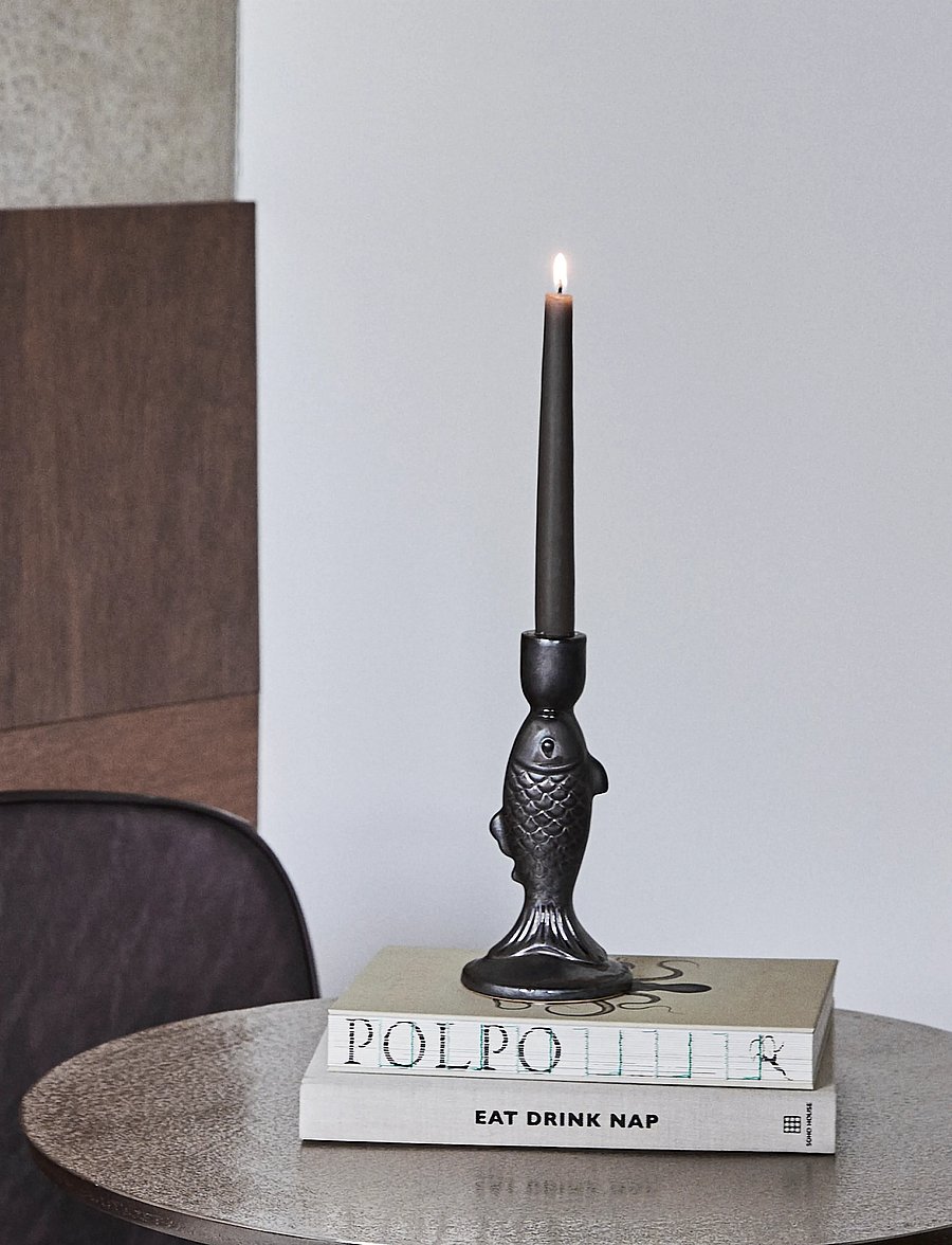 house doctor - Candle holder, HDRio, Metallic blac - Žvakidės - metallic black - 0