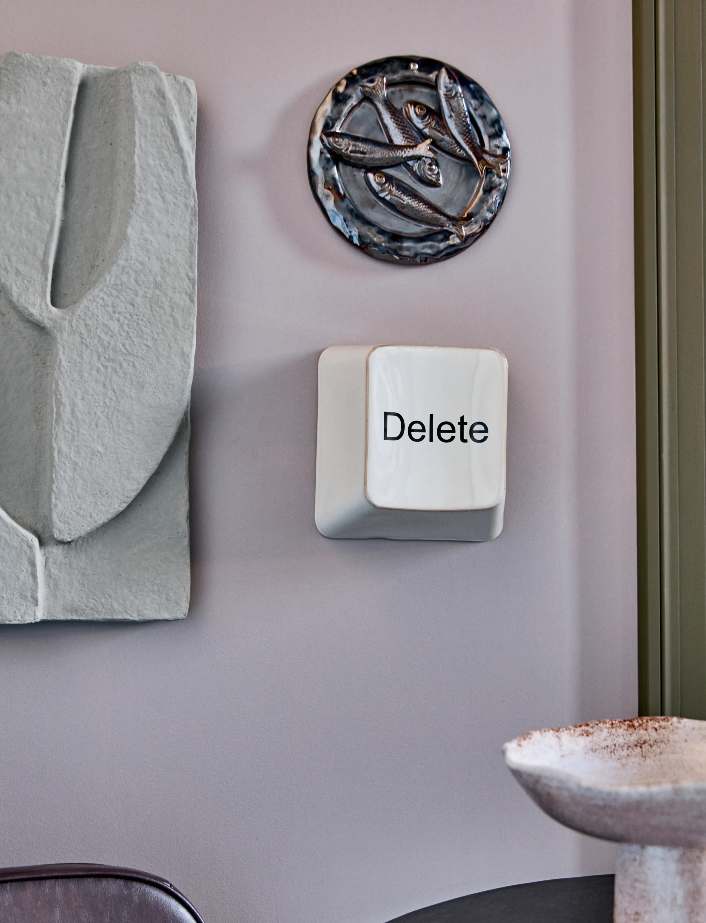 house doctor - Wall art, HDDelete, Off-white - vægdekorationer - off-white - 0