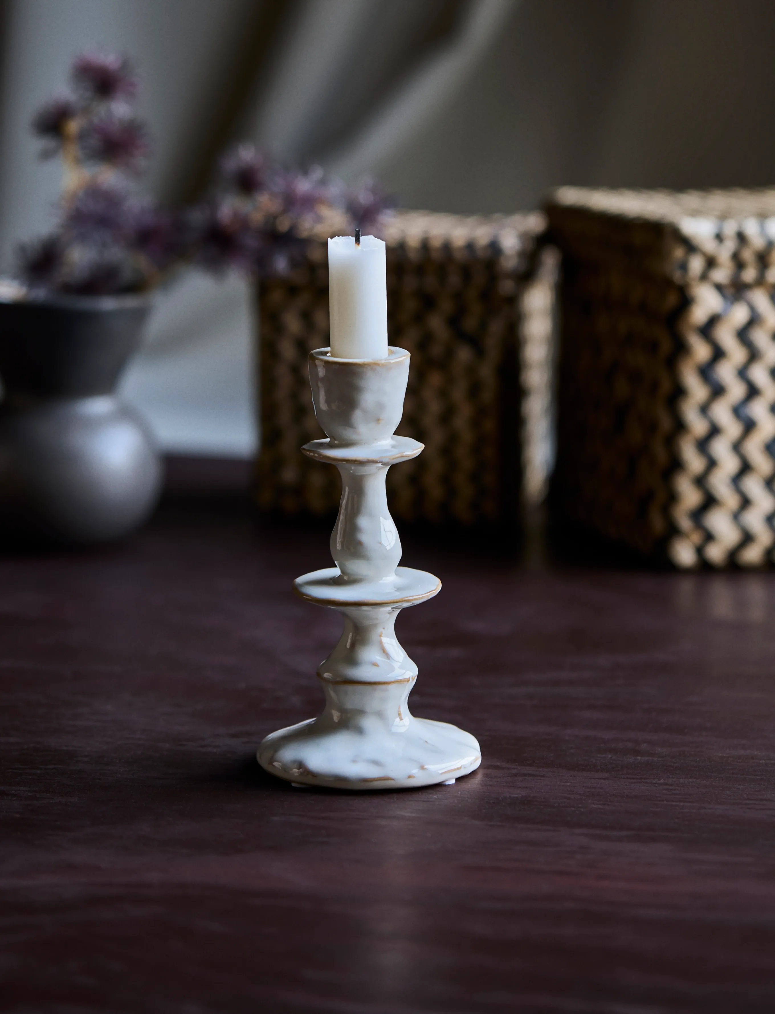 house doctor - Candle holder, HDLucca, Off-white - kerzenständer - off-white - 0