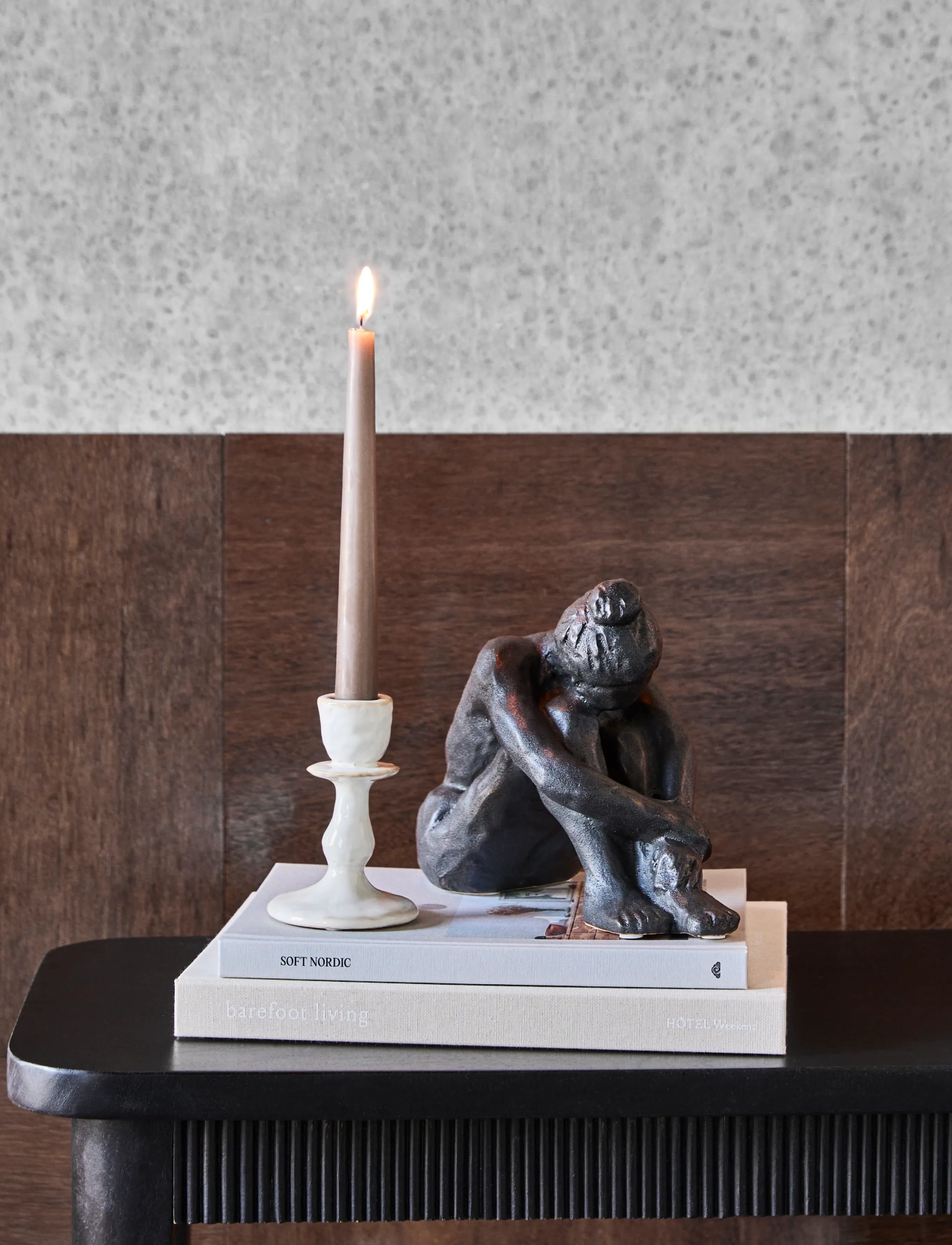 house doctor - Candle holder, HDLucca, Off-white - kerzenständer - off-white - 2