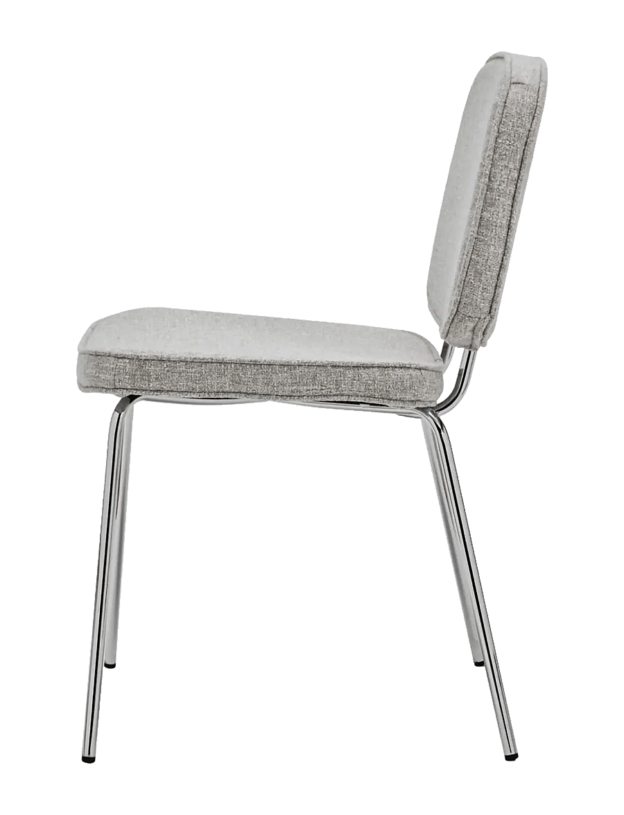 house doctor - Chair, HDCarma, Sand, Chrome - stole - sand, chrome - 3