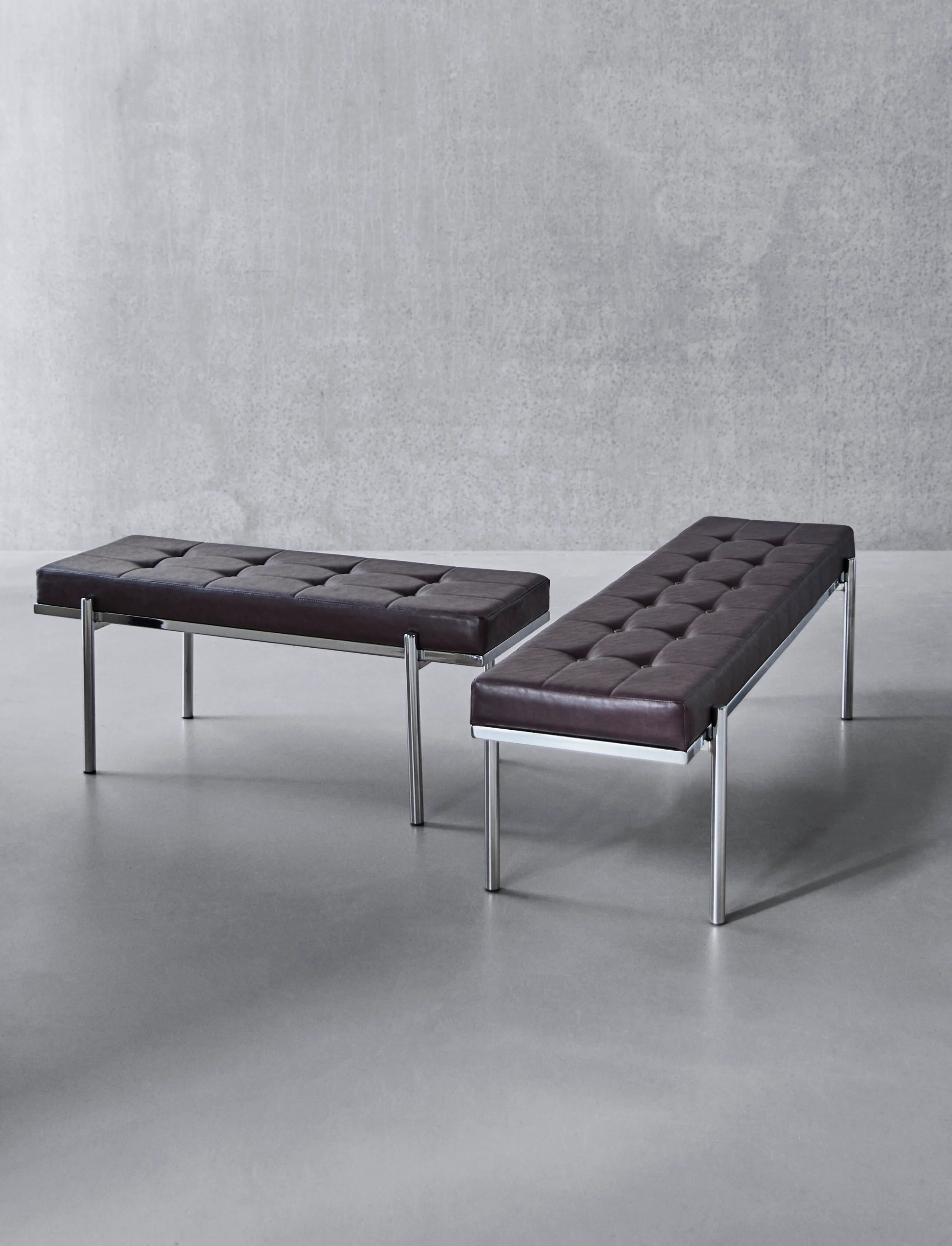 house doctor - Bench, HDLao, Mulberry, Chrome fini - taburetter og bænke - mulberry - 2