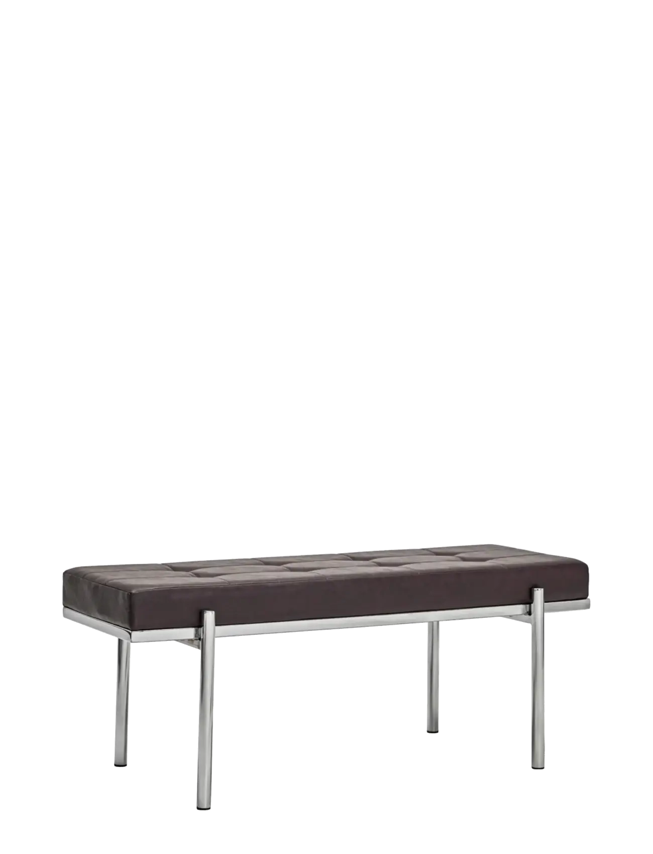 house doctor Bench, HDLao, Mulberry, Chrome fini - Stools & benches - MULBERRY / burgundy